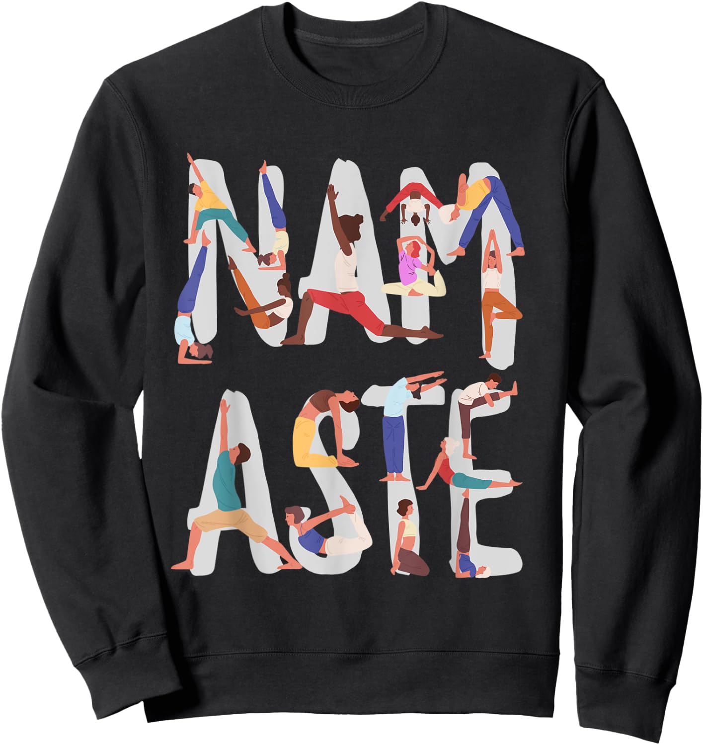 Namaste Yoga, Yogalicious tops, Namaste yoga pose Sweatshirt - Sweatshirt | Black