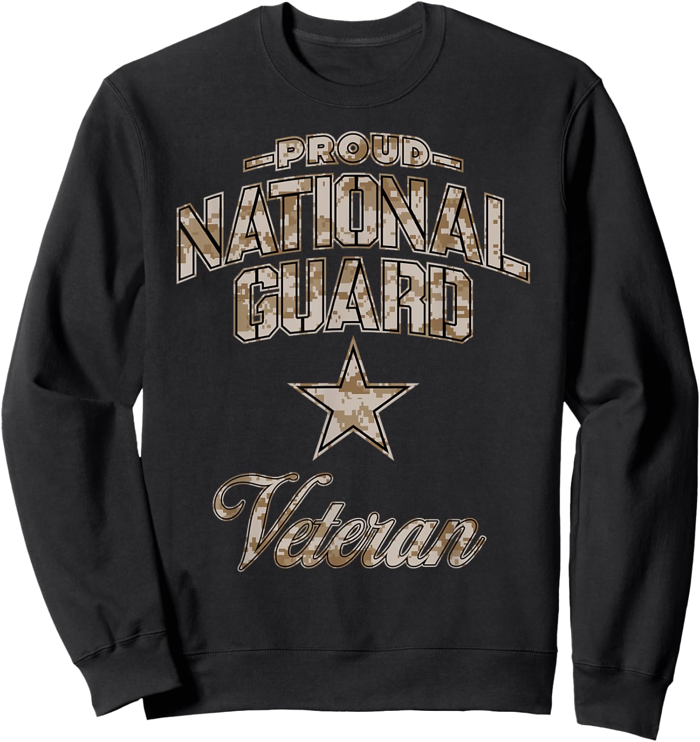 National Guard Veteran Sweatshirt - Sweatshirt | Black