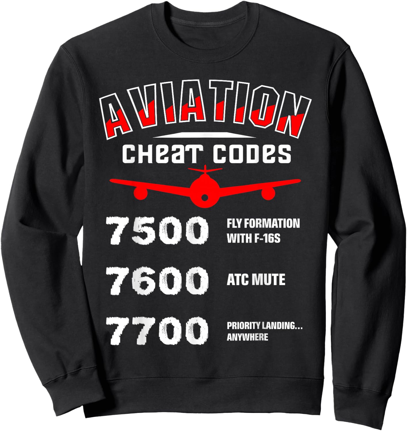 Aviation Cheat Codes gift, Aviation gift, Pilogift Sweatshirt - Sweatshirt | Black