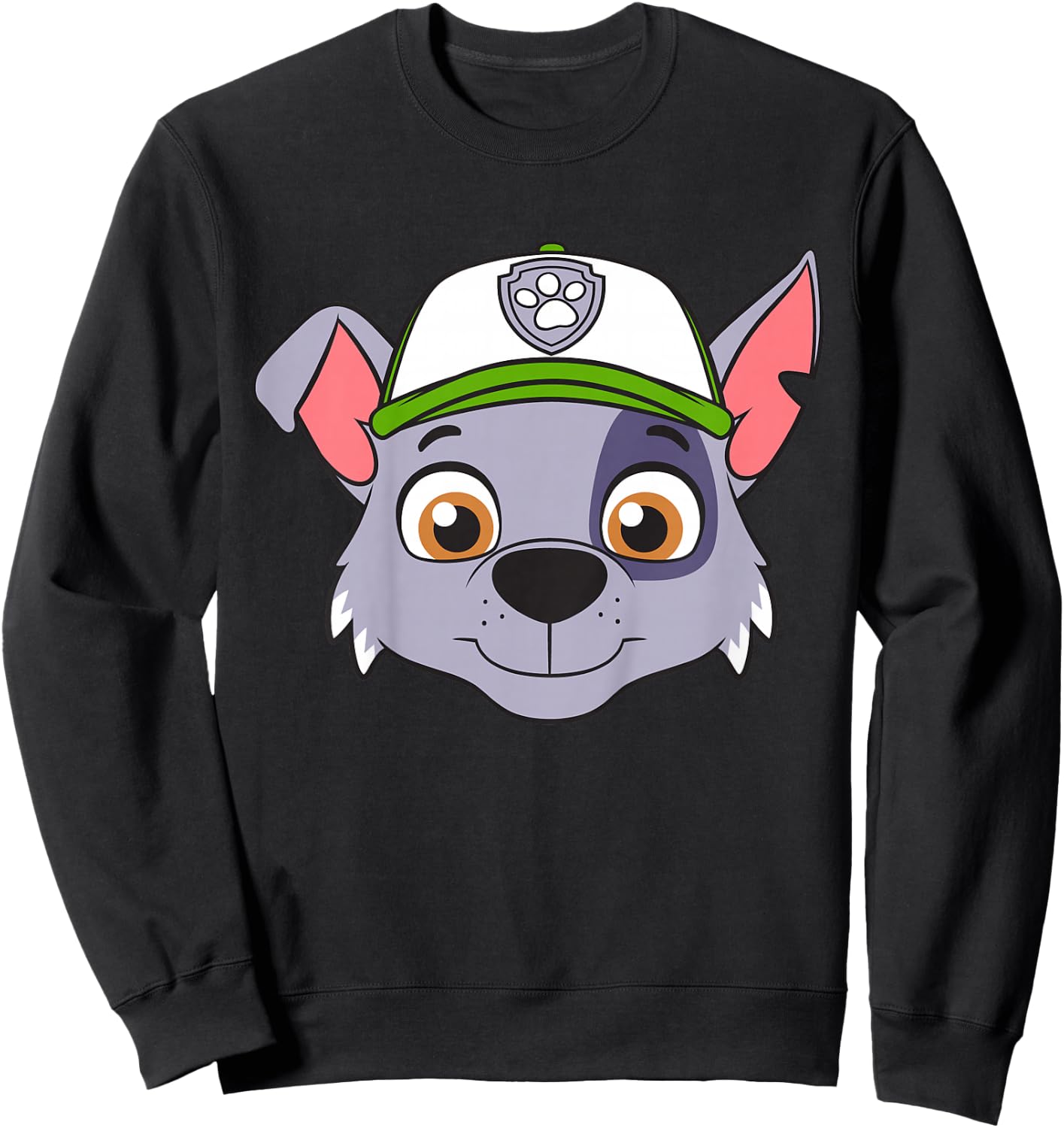 Kids PAW Patrol Large Rocky Character Sweatshirt - Sweatshirt | Black