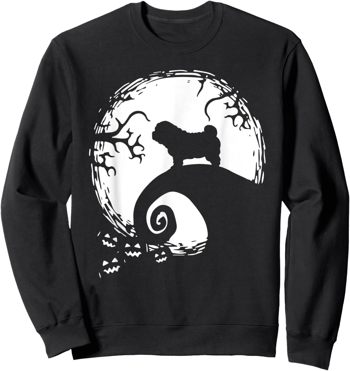Shar Pei Moon Halloween Sweatshirt - Sweatshirt | Black