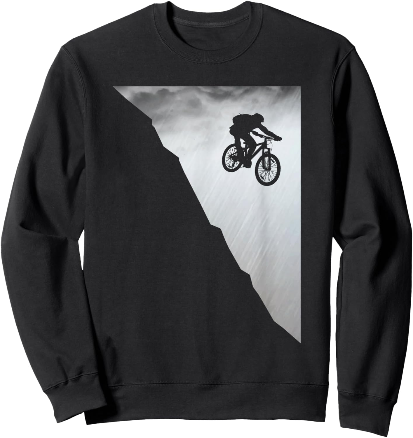 Mountain Bike Downhill Vintage MTB Downhill Bicycle Gift Sweatshirt - Sweatshirt | Black