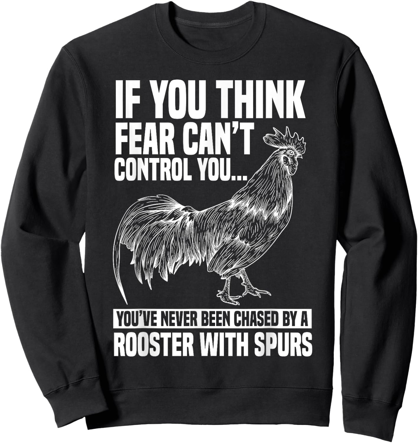 Funny Rooster Chicken Apparel Rooster Chicken Lover Animal - Black, Small, -Adults, Kids, Short Sleeve, Classic Fit, Cotton 65% Polyester 35% Sweatshirt - Sweatshirt | Black