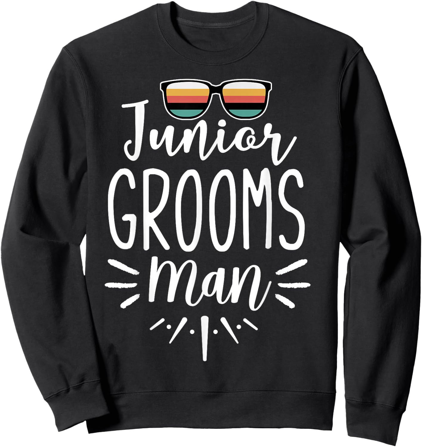 Junior Groomsman Bachelor Party Wedding Party Sweatshirt - Sweatshirt | Black