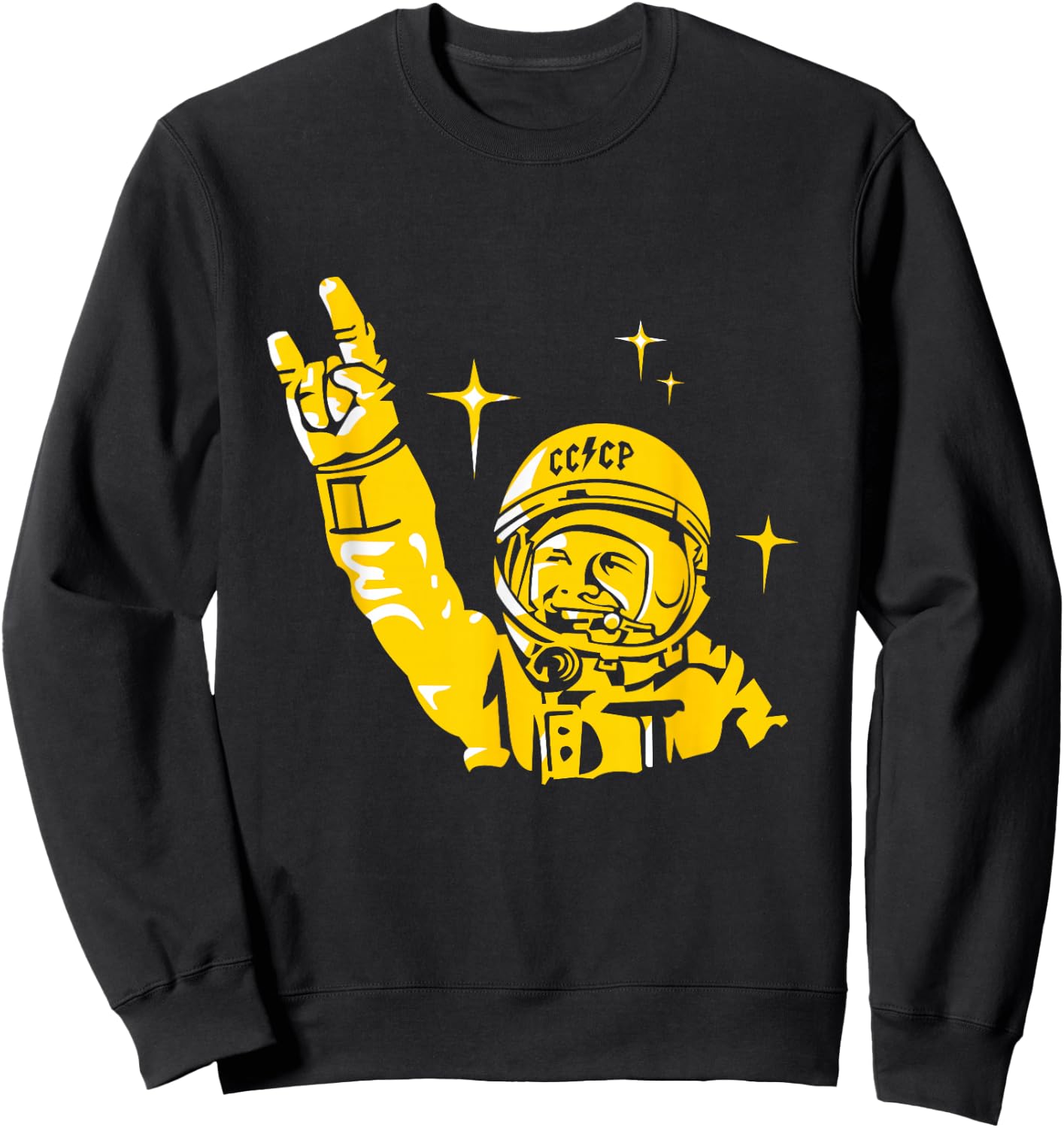 CCCP, USSR, Gagarin | Astronaut, Rock Sweatshirt - Sweatshirt | Black