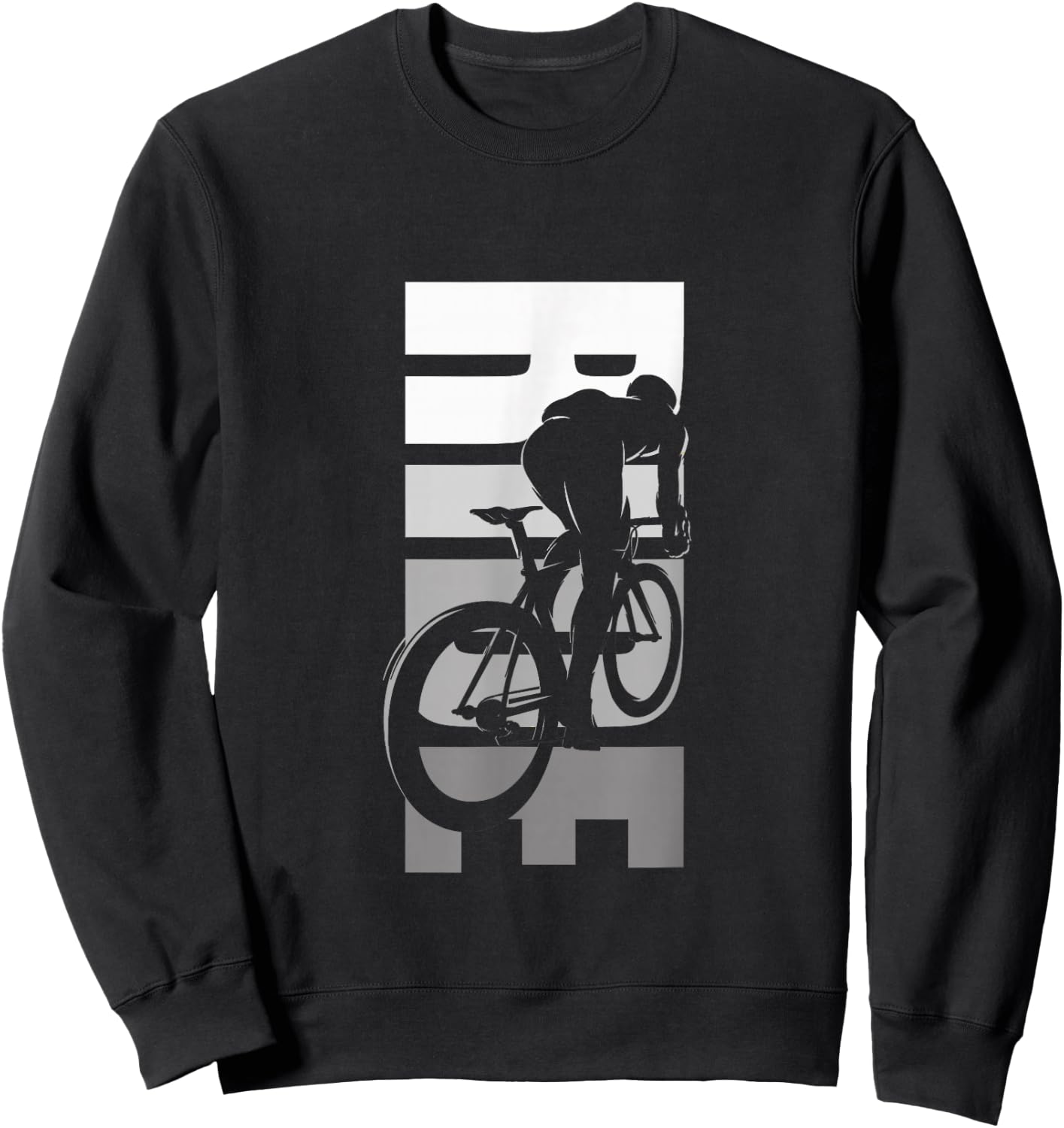 Road Biking Bicycle Cycling Sweatshirt - Sweatshirt | Black