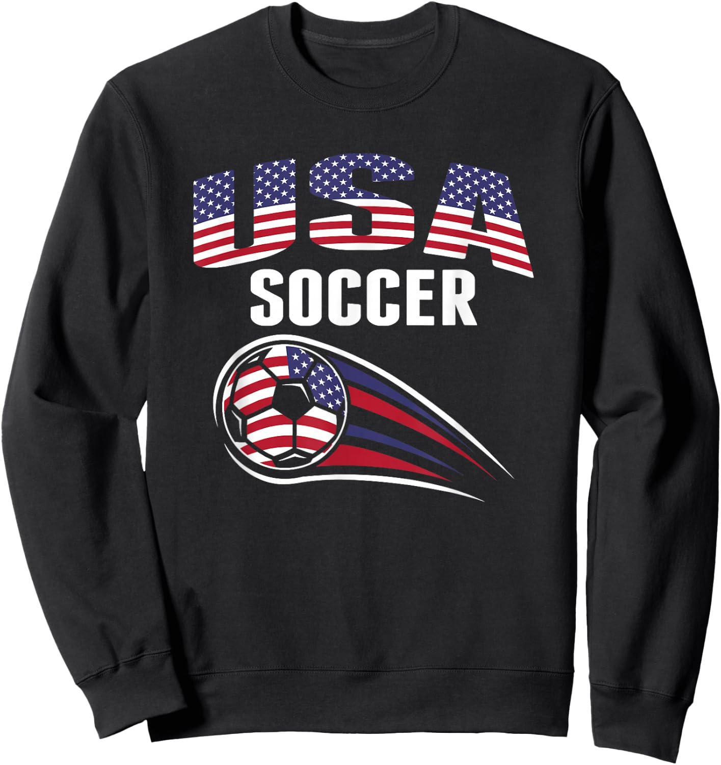 America Soccer Fans Jersey - United States Football Lovers Sweatshirt - Sweatshirt | Black