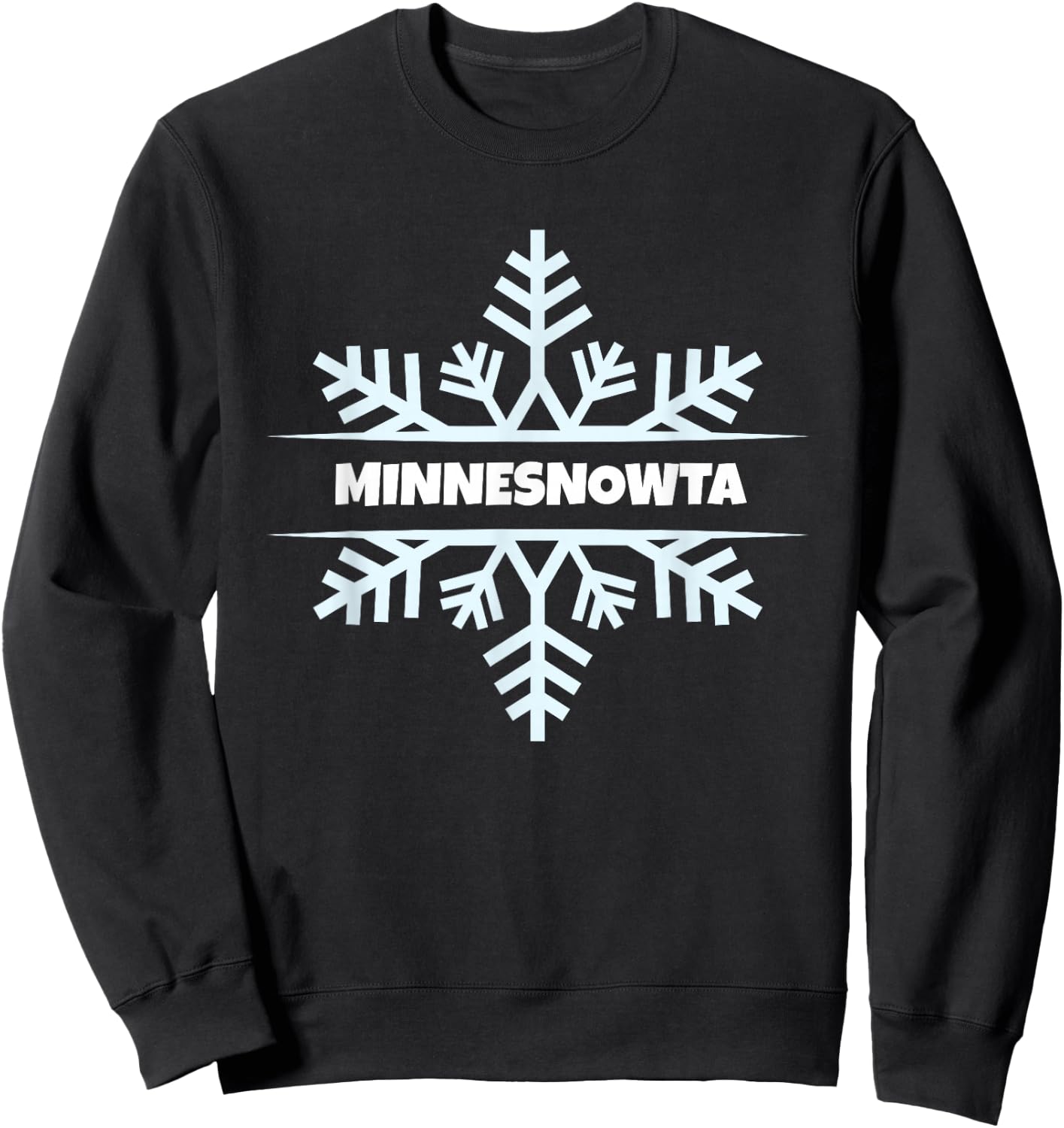 MinneSNOWta - Minnesota Winter Sweatshirt - Sweatshirt | Black