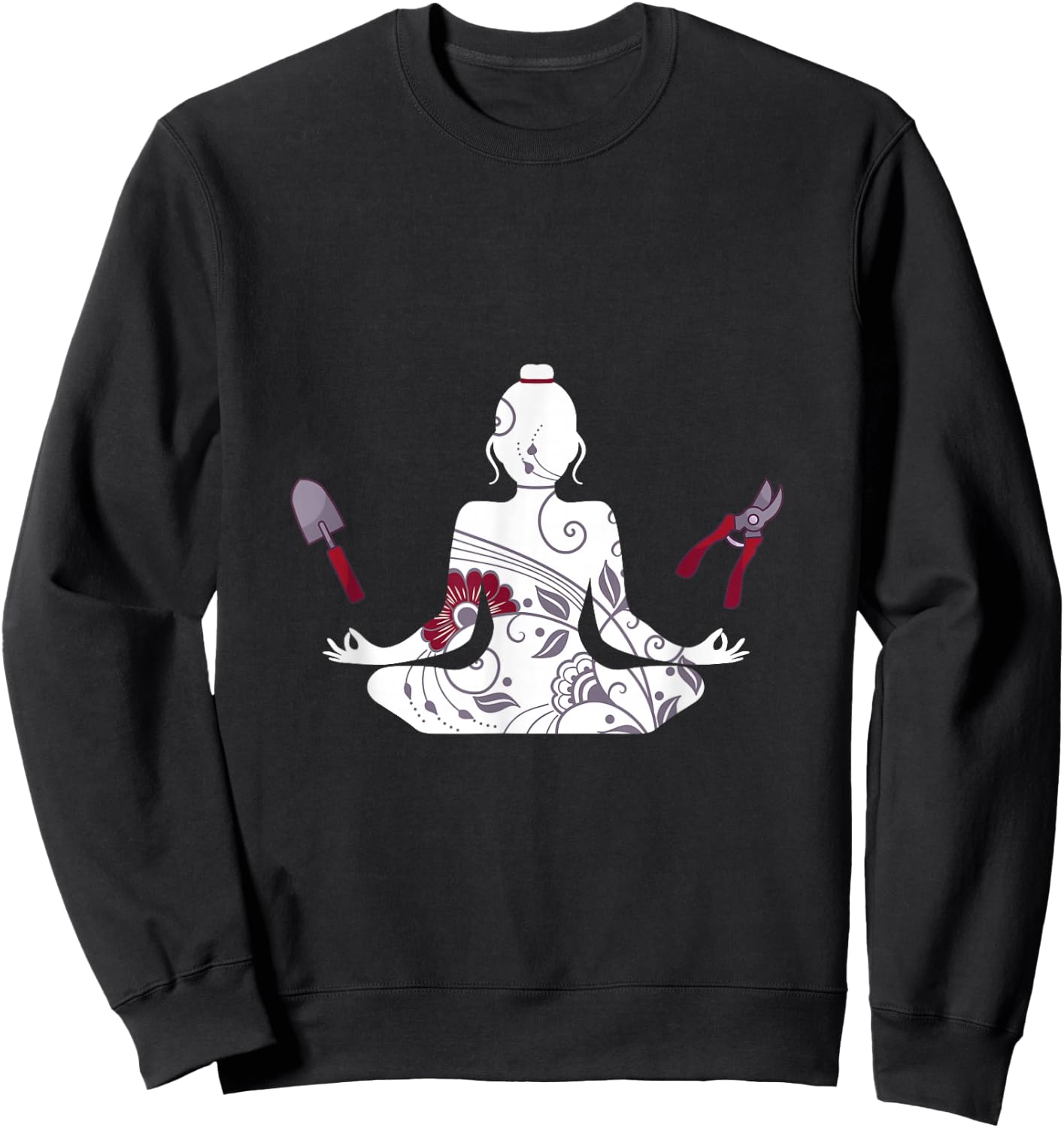 Gardening Yoga - Yogi landscape gardening gardener farmer Sweatshirt - Sweatshirt | Black