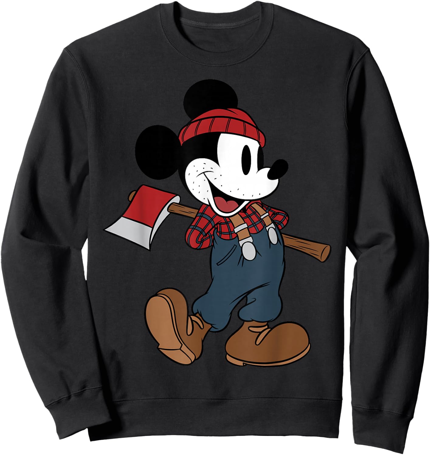 Disney Mickey Mouse Lumberjack Outfit Sweatshirt - Sweatshirt | Black