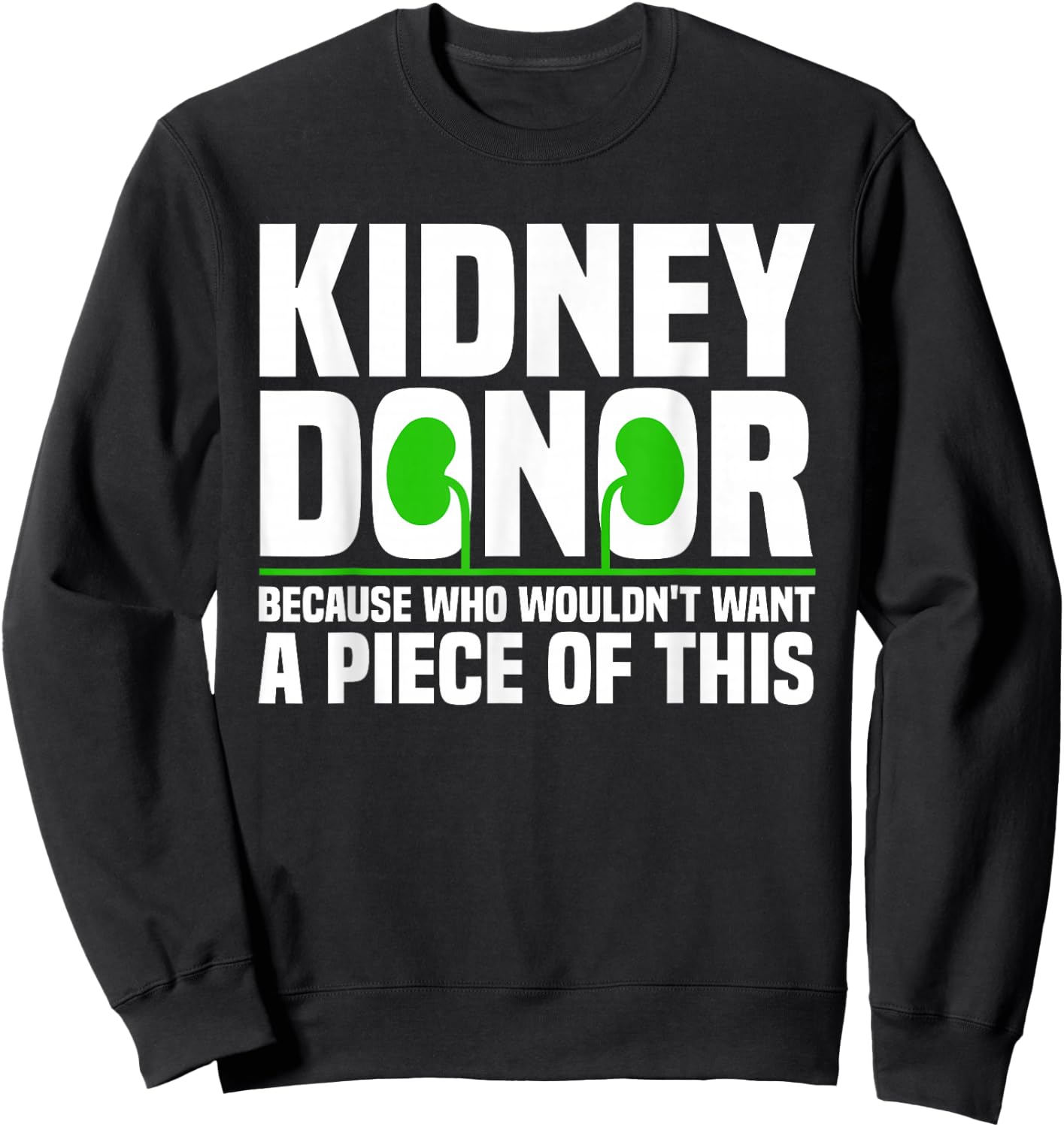 Cool Kidney Donor Art Women Organ Donation Awareness Small Sweatshirt - Sweatshirt | Black