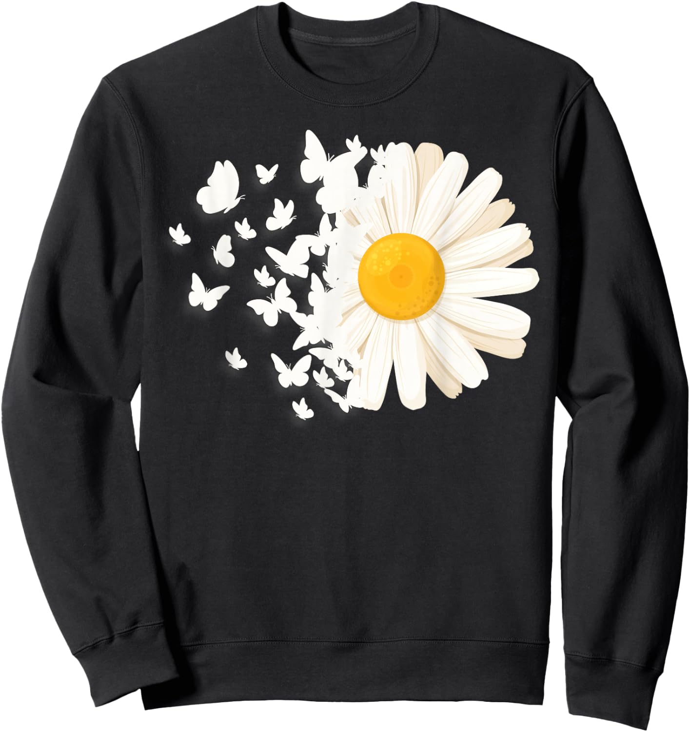 Marguerites Daisy Summer Daisies Flower Garden Gardeners Sweatshirt - Sweatshirt | Black