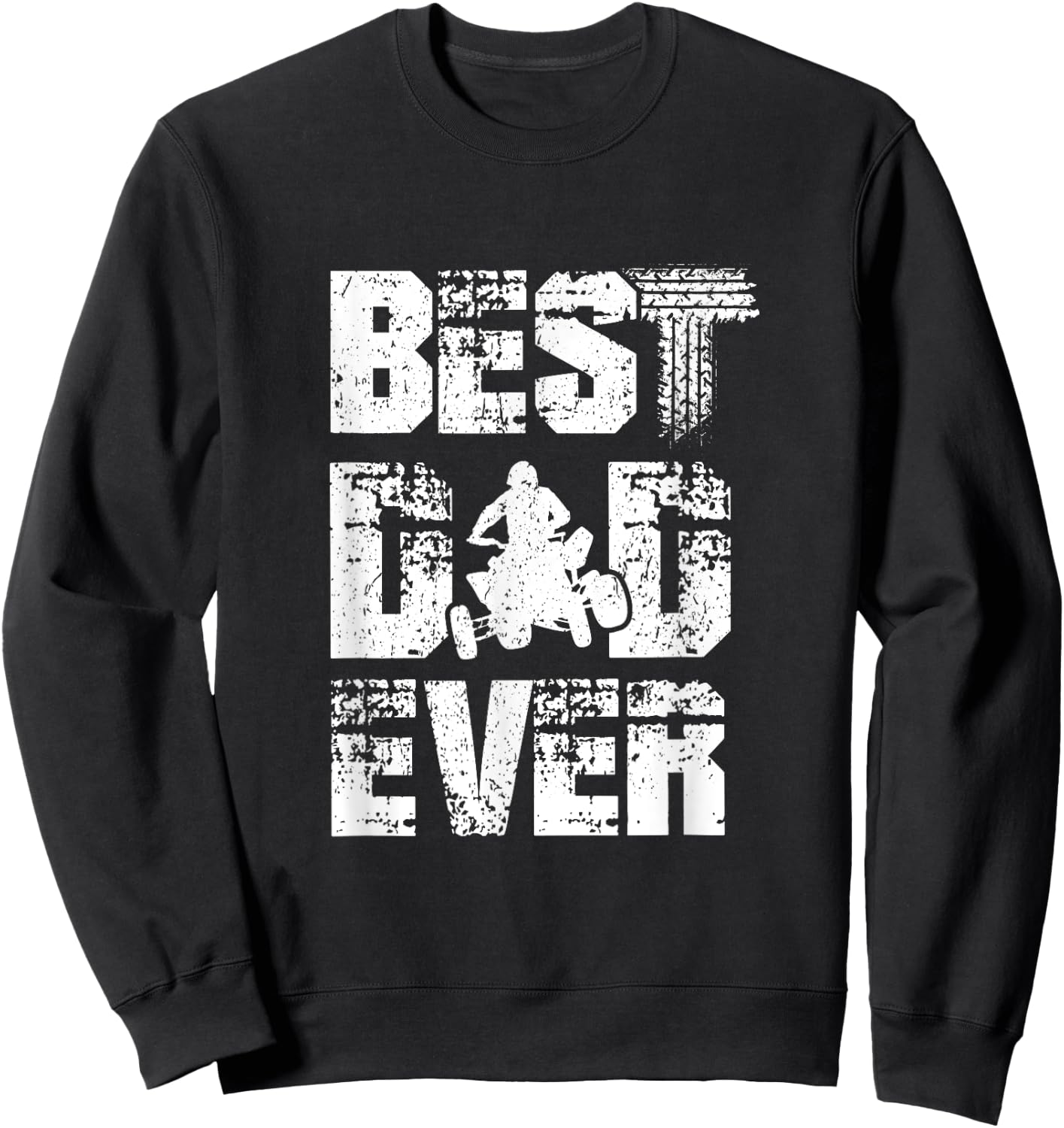 Bester Papa Ever ATV Quad Bike Biker Dad Sweatshirt - Sweatshirt | Black