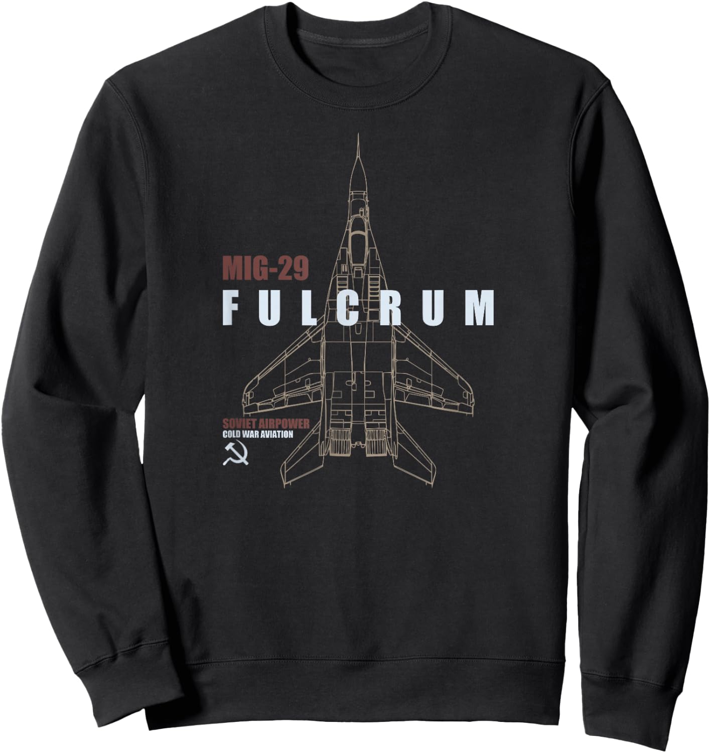 MiG-29 Fulcrum Sweatshirt - Sweatshirt | Black