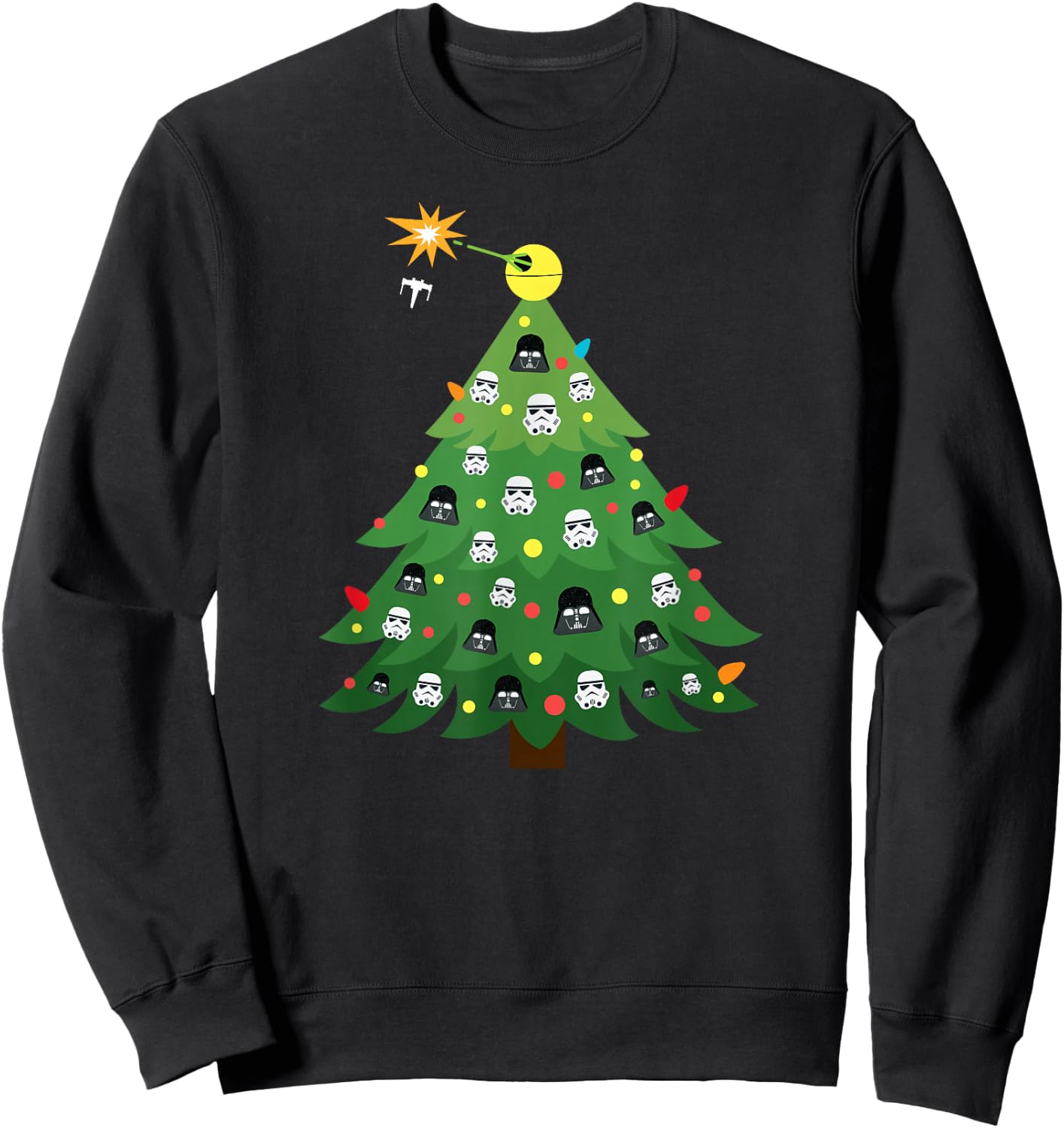 Star Wars Imperial Christmas Tree Holiday Sweatshirt - Sweatshirt | Black