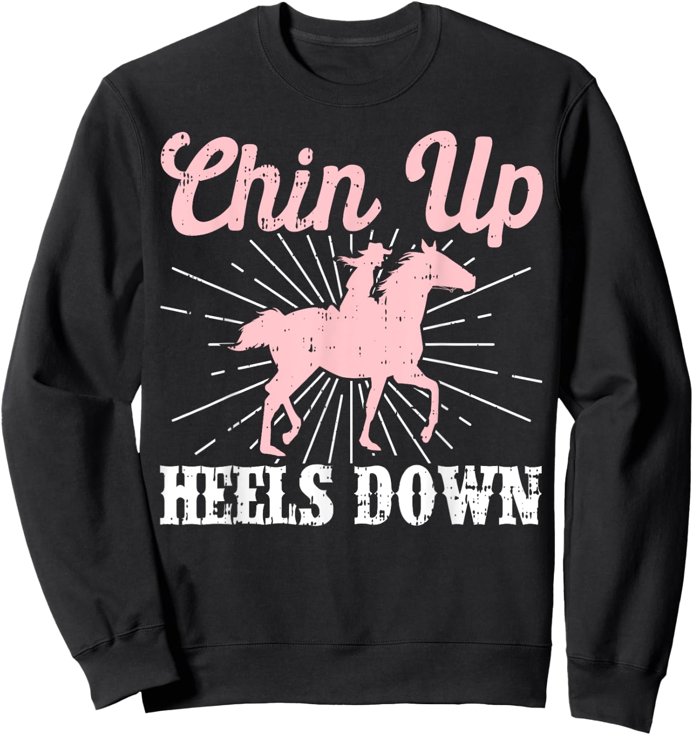 Funny Horse Lover Equestrian Horseback Riding Sweatshirt - Sweatshirt | Black