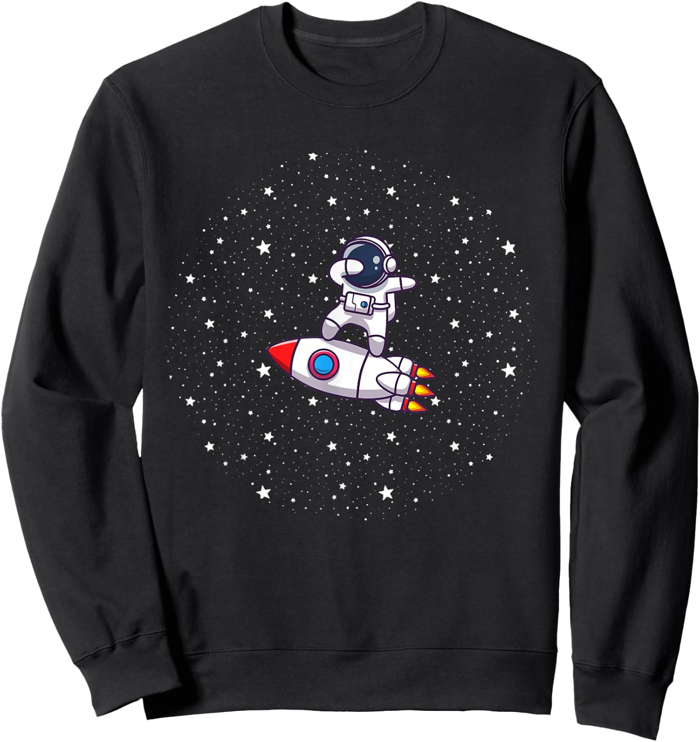 Ride Rocket Ship to the moon Sweatshirt - Sweatshirt | Black