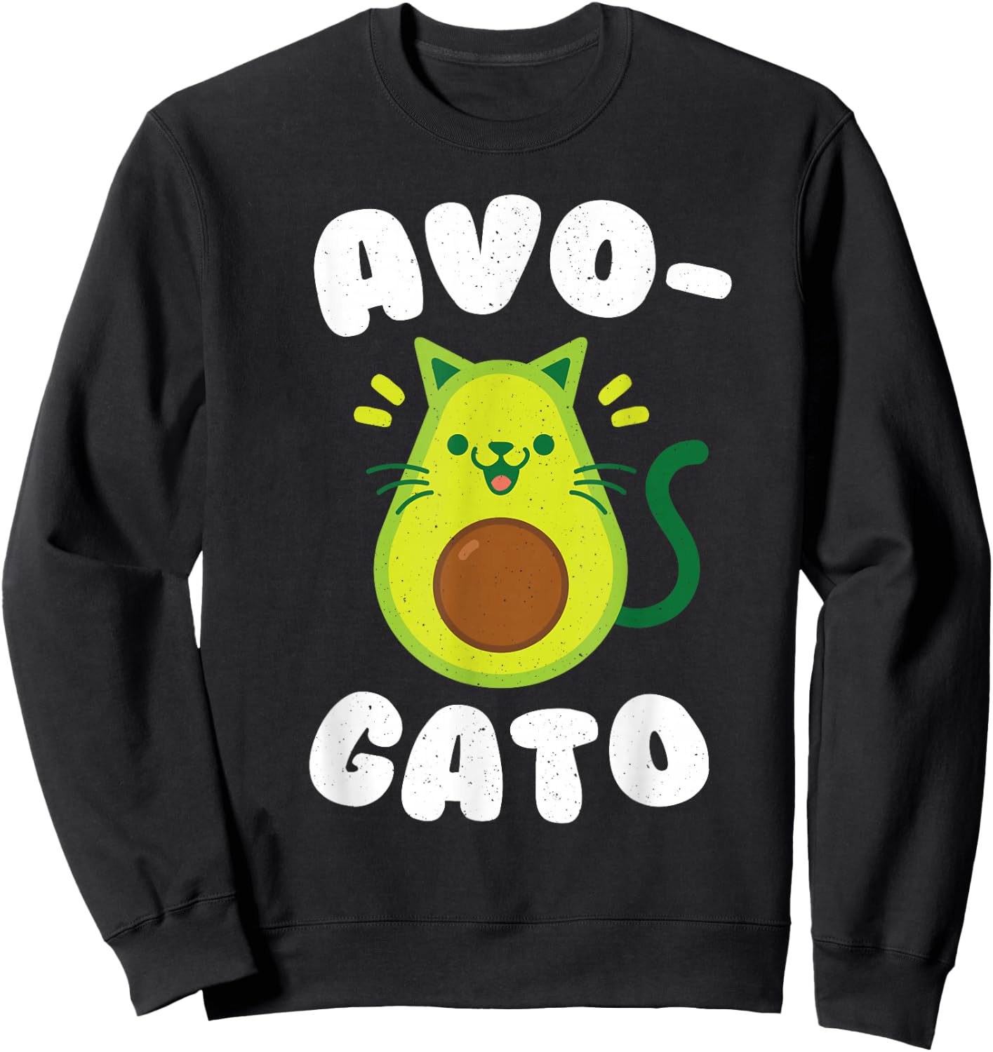 Cinco De Mayo Shirts Cinco De Meow Avogato Cat Avocado Shirt Sweatshirt - Sweatshirt | Black