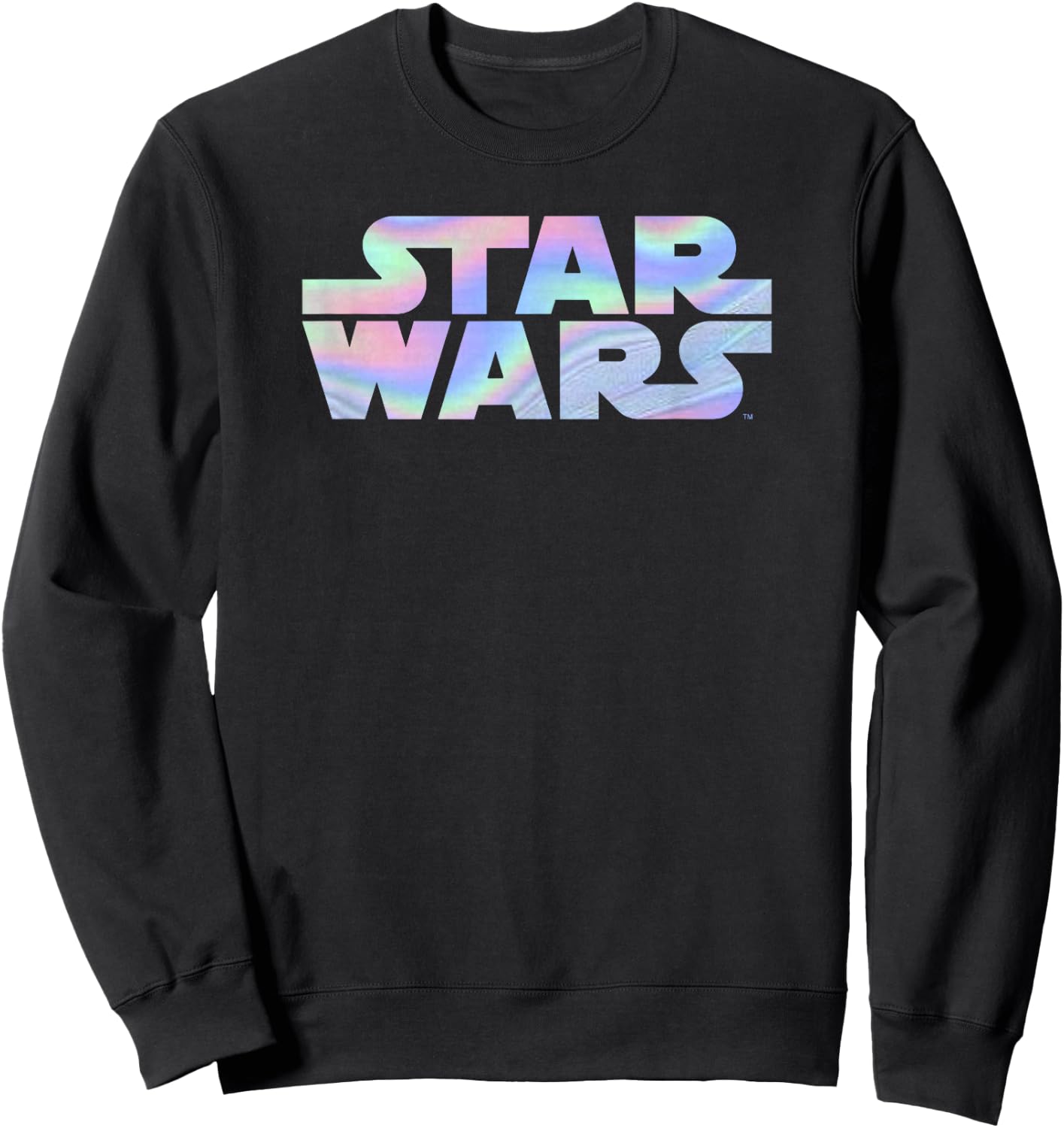 Star Wars Holographic Text Logo Sweatshirt - Sweatshirt | Black