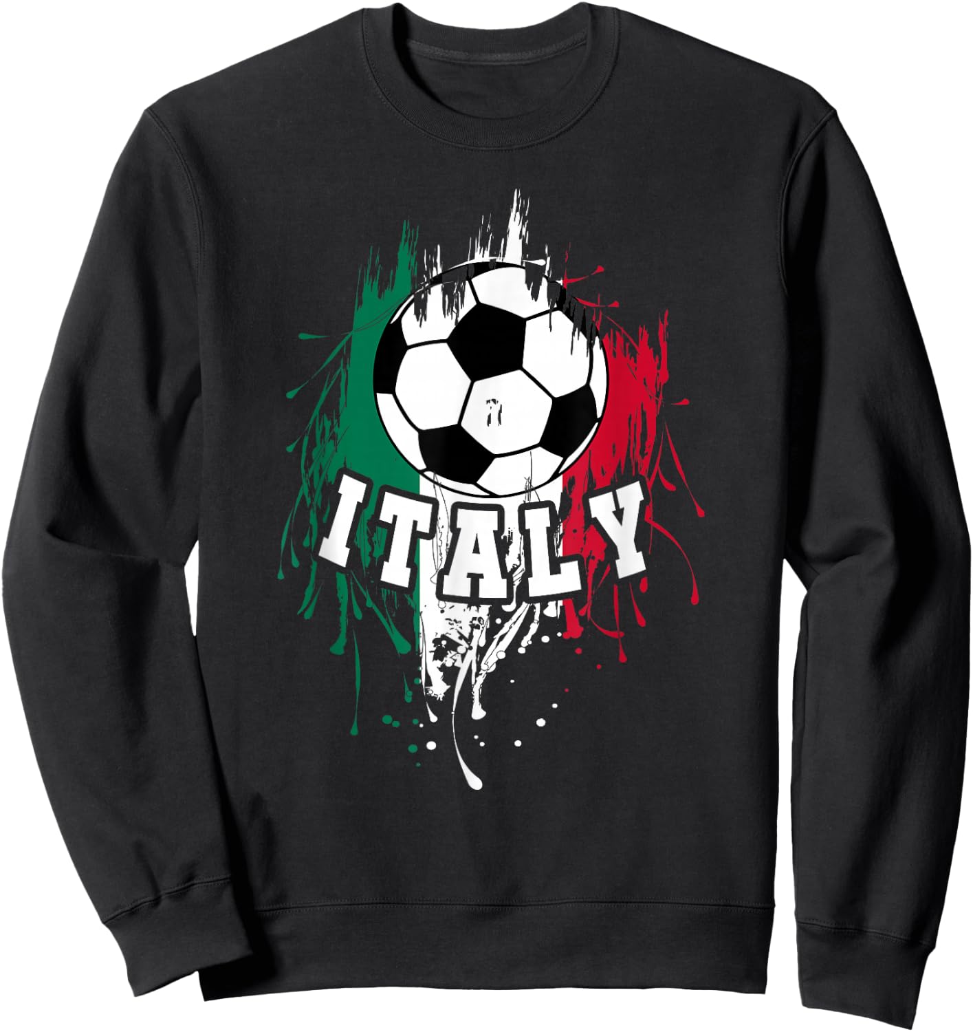 Italy Soccer Italian Football Italy Futbol Sweatshirt - Sweatshirt | Black