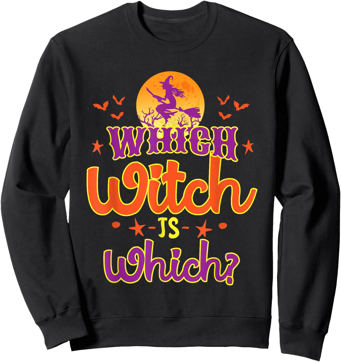 Which Witch is Which Halloween English Teacher Sweatshirt - Sweatshirt | Black