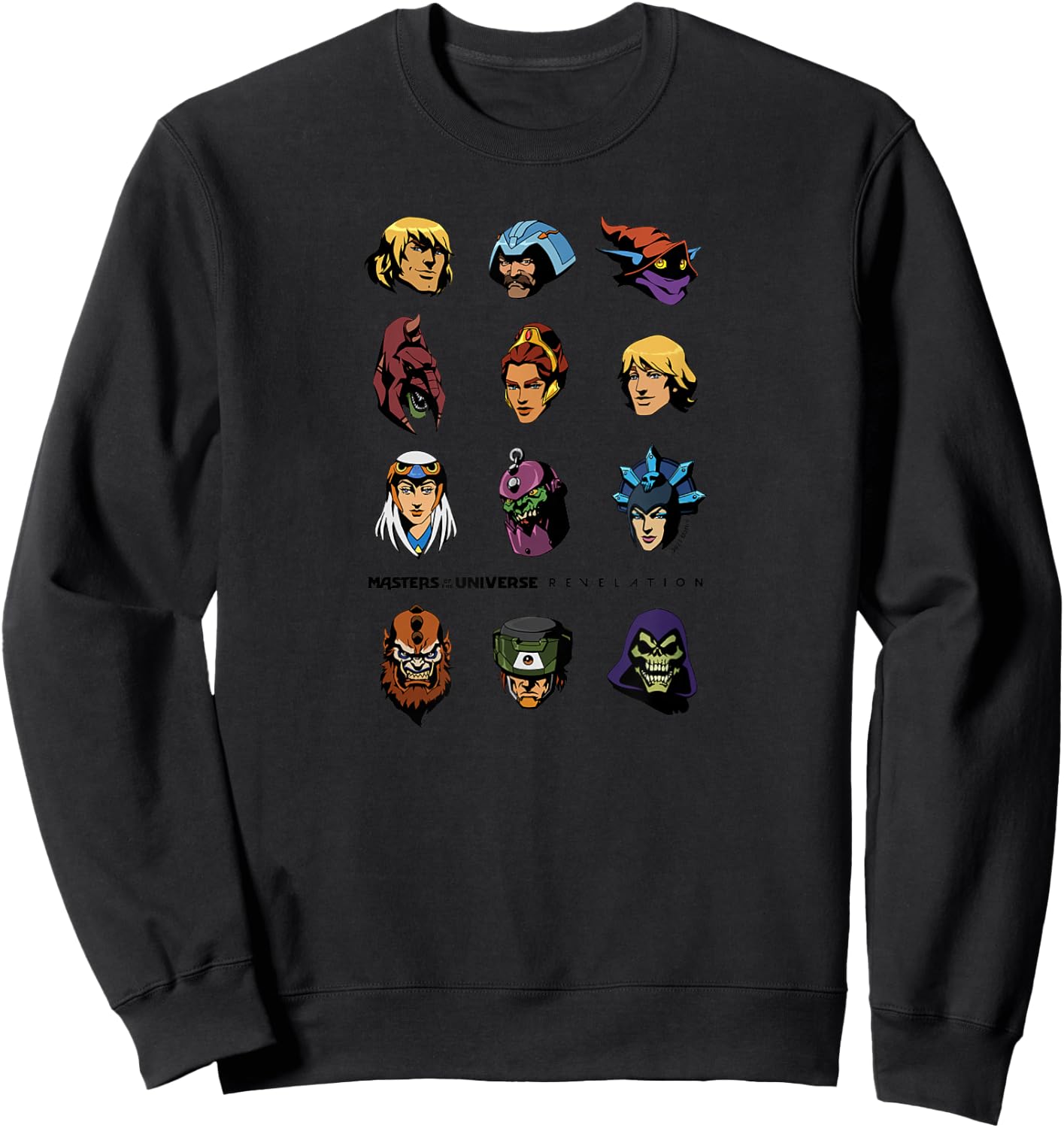 Masters of The Universe: Revelation - Character Faces Sweatshirt - Sweatshirt | Black