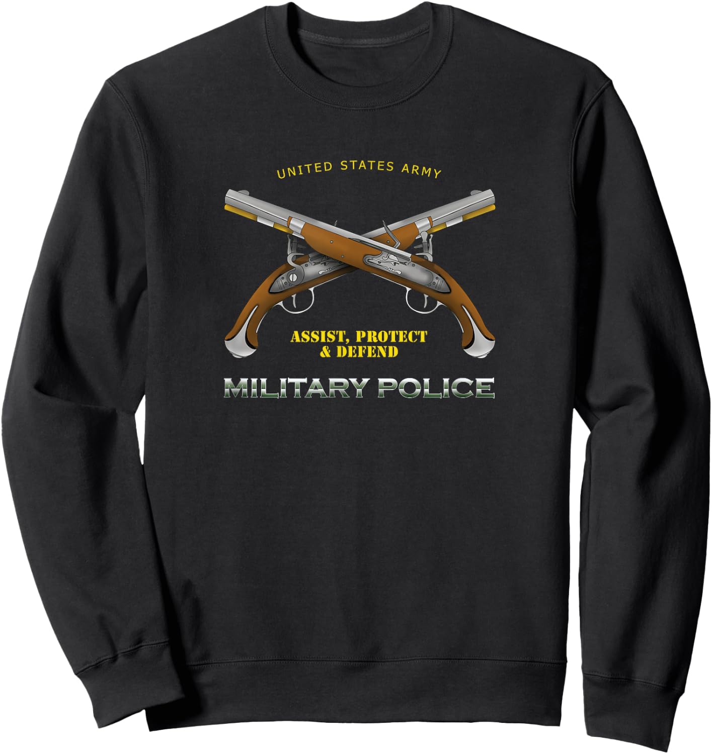 U. S. Army Military Police Sweatshirt - Sweatshirt | Black