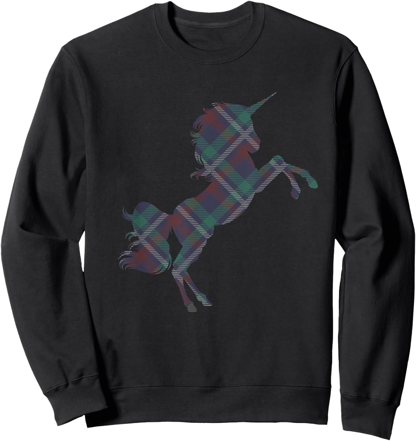 Scotland Flag Scottish Unicorn Sweatshirt - Sweatshirt | Black