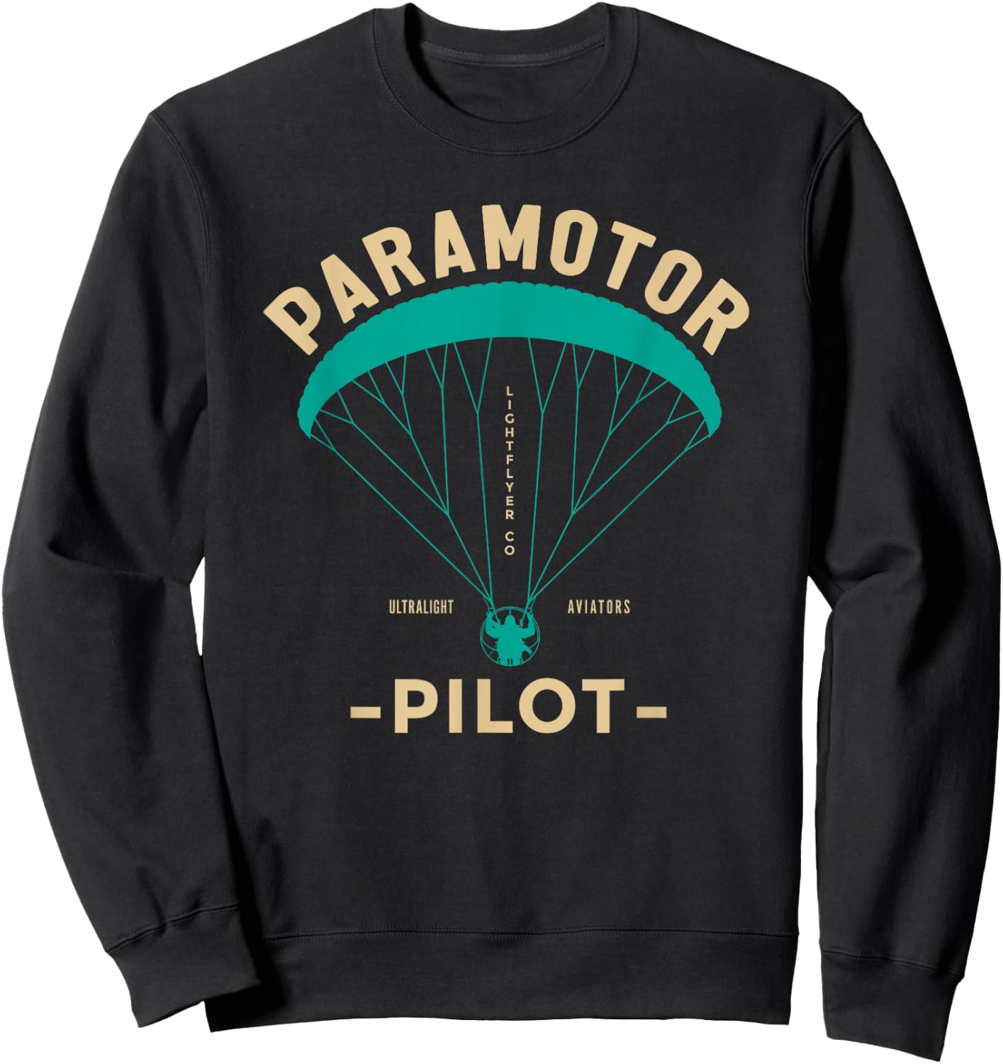 Paramotor Pilot - Powered Paragliding Sweatshirt - Sweatshirt | Black