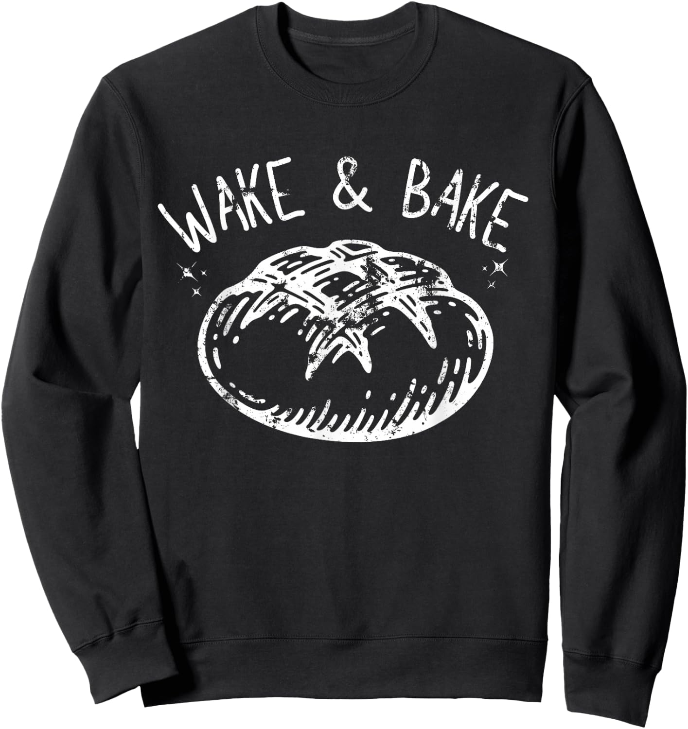 Wake Bake Bread Baker Sweatshirt - Sweatshirt | Black