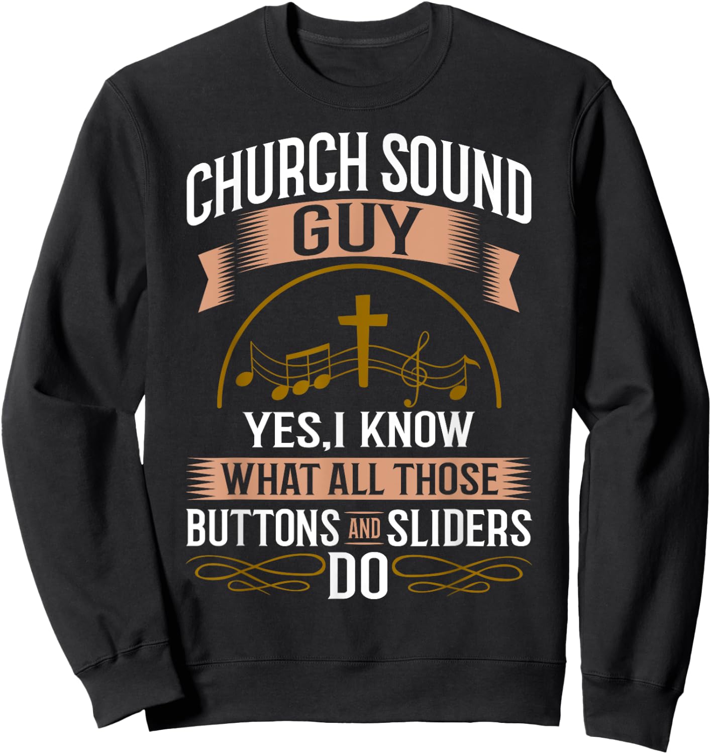 Church Sound Engineer Audio System Music Christian Sweatshirt - Sweatshirt | Black