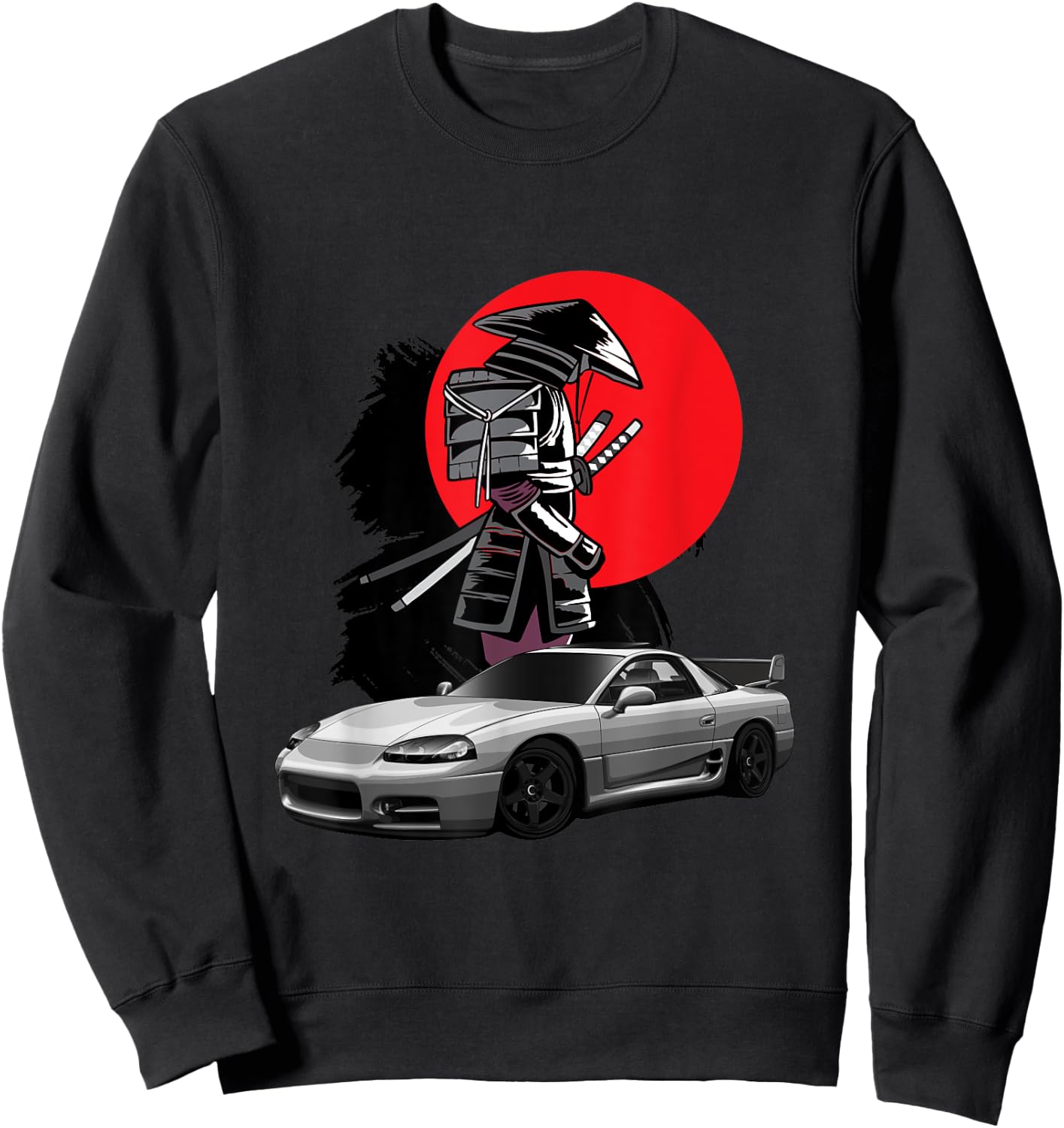 JDM 3000GT Car Tuning Japan Samurai Drift Sweatshirt - Sweatshirt | Black