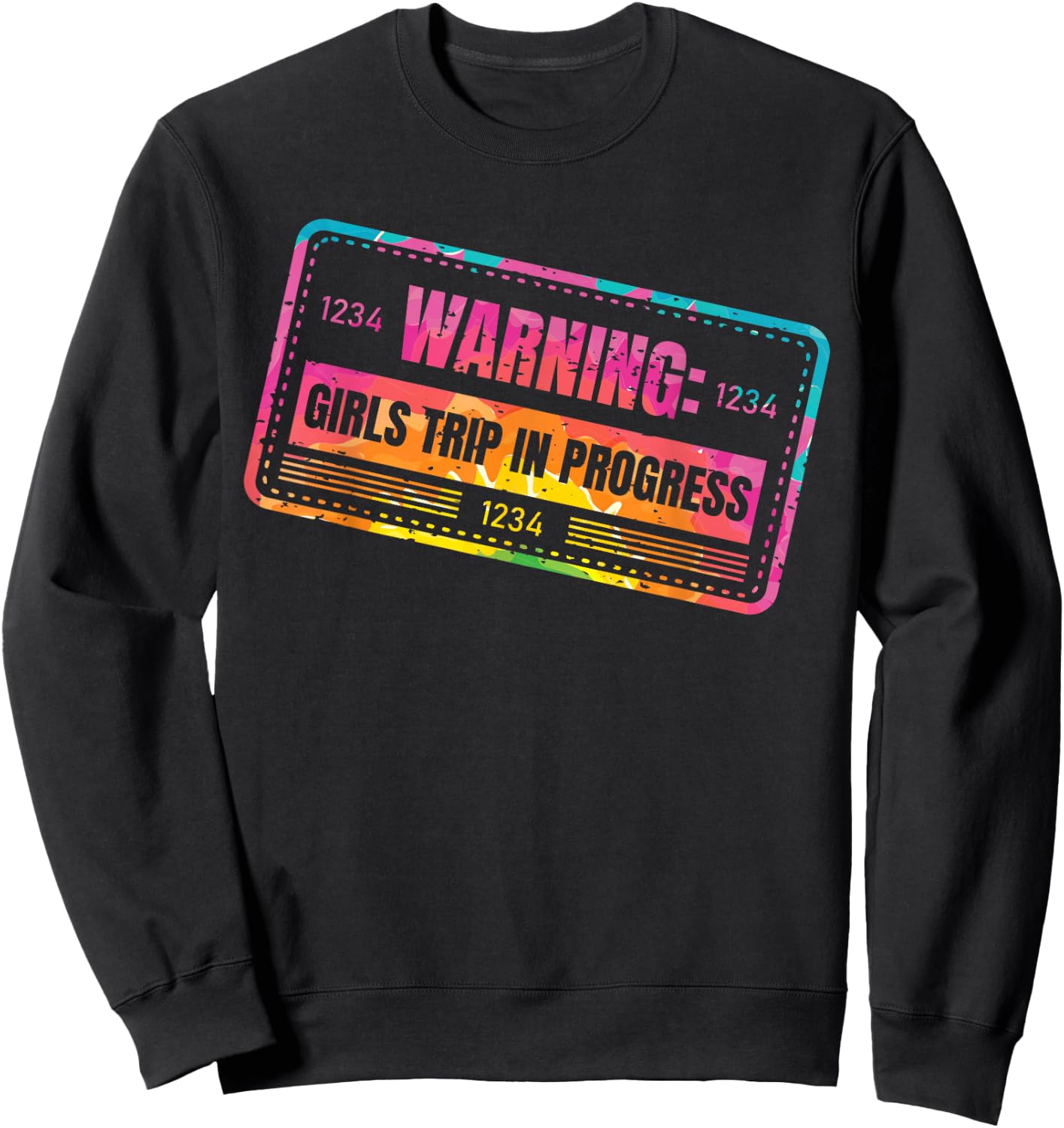 Girls Weekend Women Warning Girls Trip In Progress Sweatshirt - Sweatshirt | Black