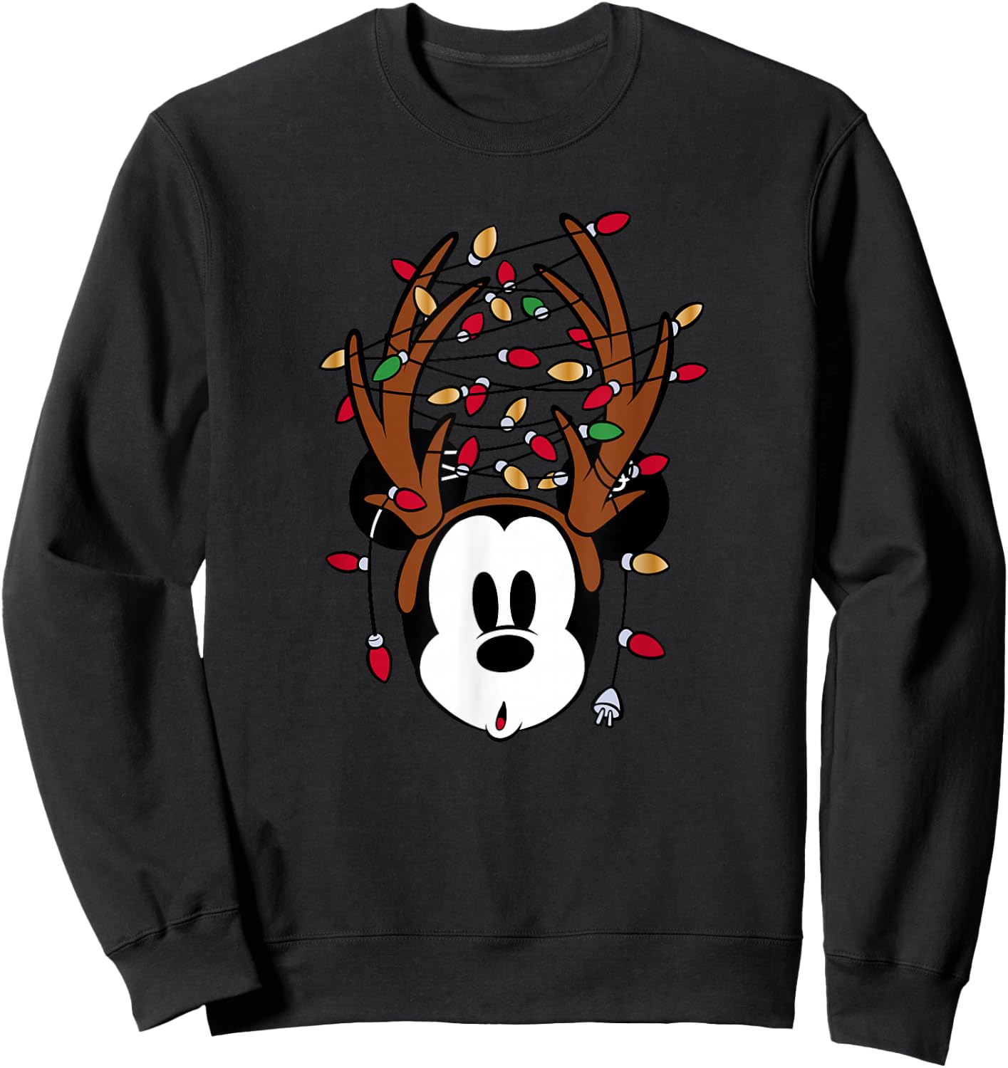 Disney Mickey Mouse Tangled Holiday Sweatshirt - Sweatshirt | Black