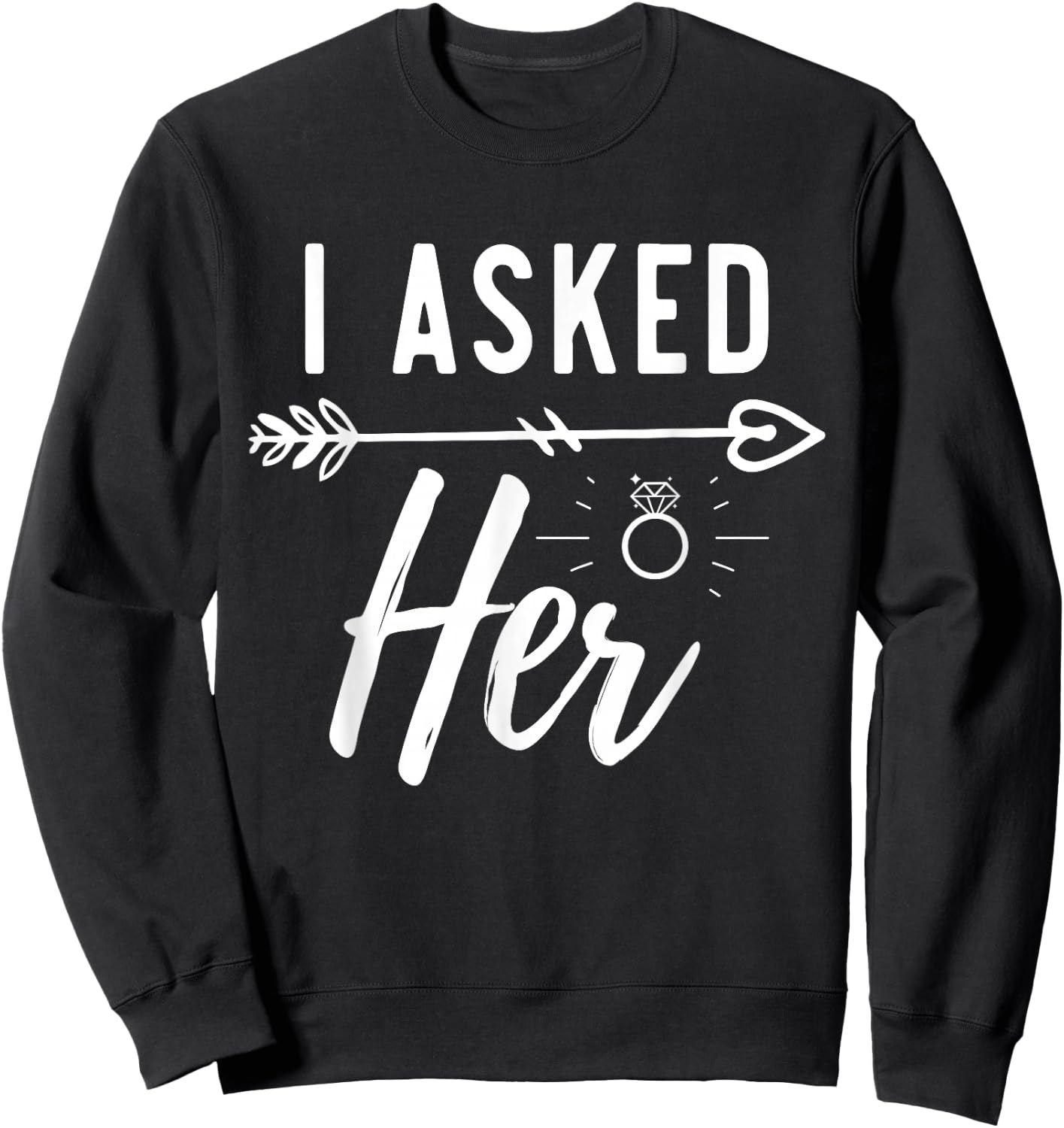 Engagement Announcement Fiance Engaged Couple Engagement Sweatshirt - Sweatshirt | Black