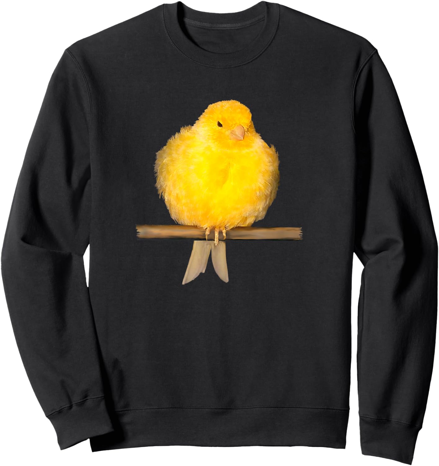 Cute canary bird with yellow feathers Sweatshirt - Sweatshirt | Black