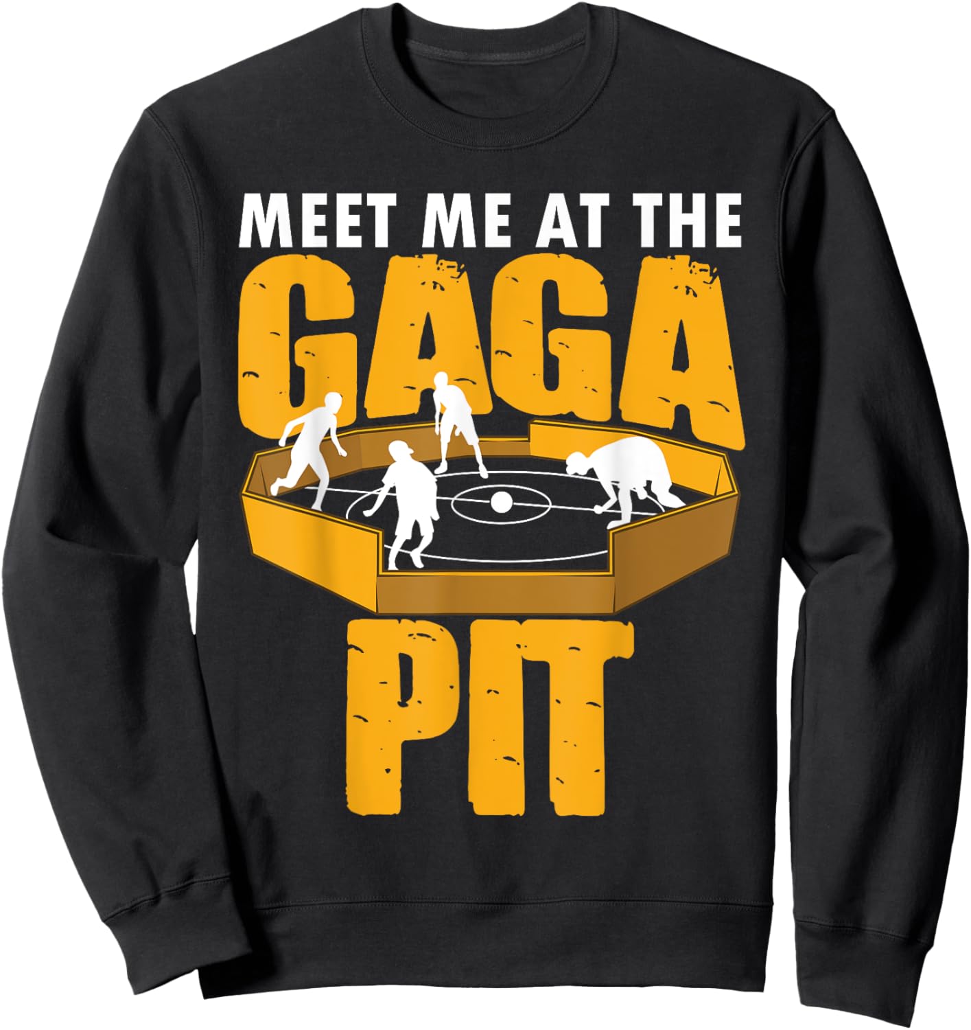 Cool Gaga Ball Gift Kids Funny Gaga ball Pit Dodgeball Sweatshirt - Sweatshirt | Black