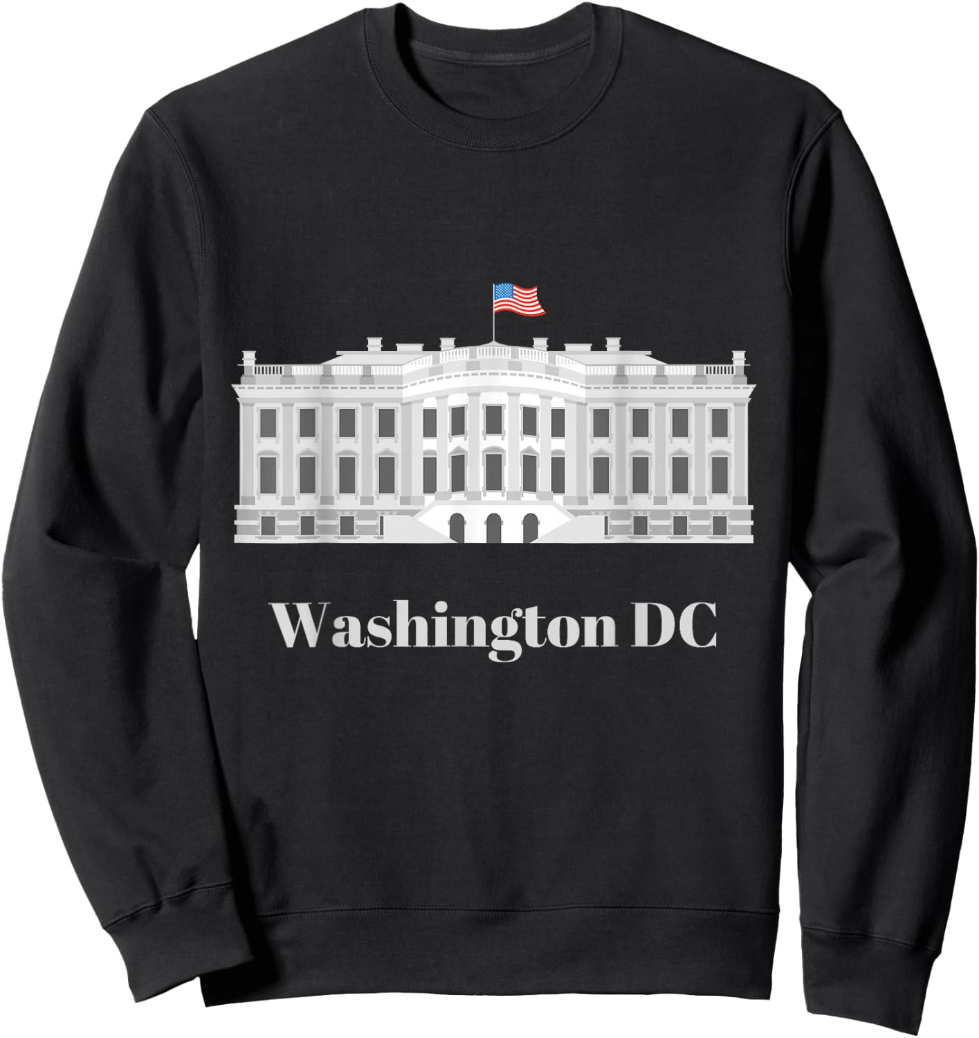 Washington DC White House Sweatshirt - Sweatshirt | Black