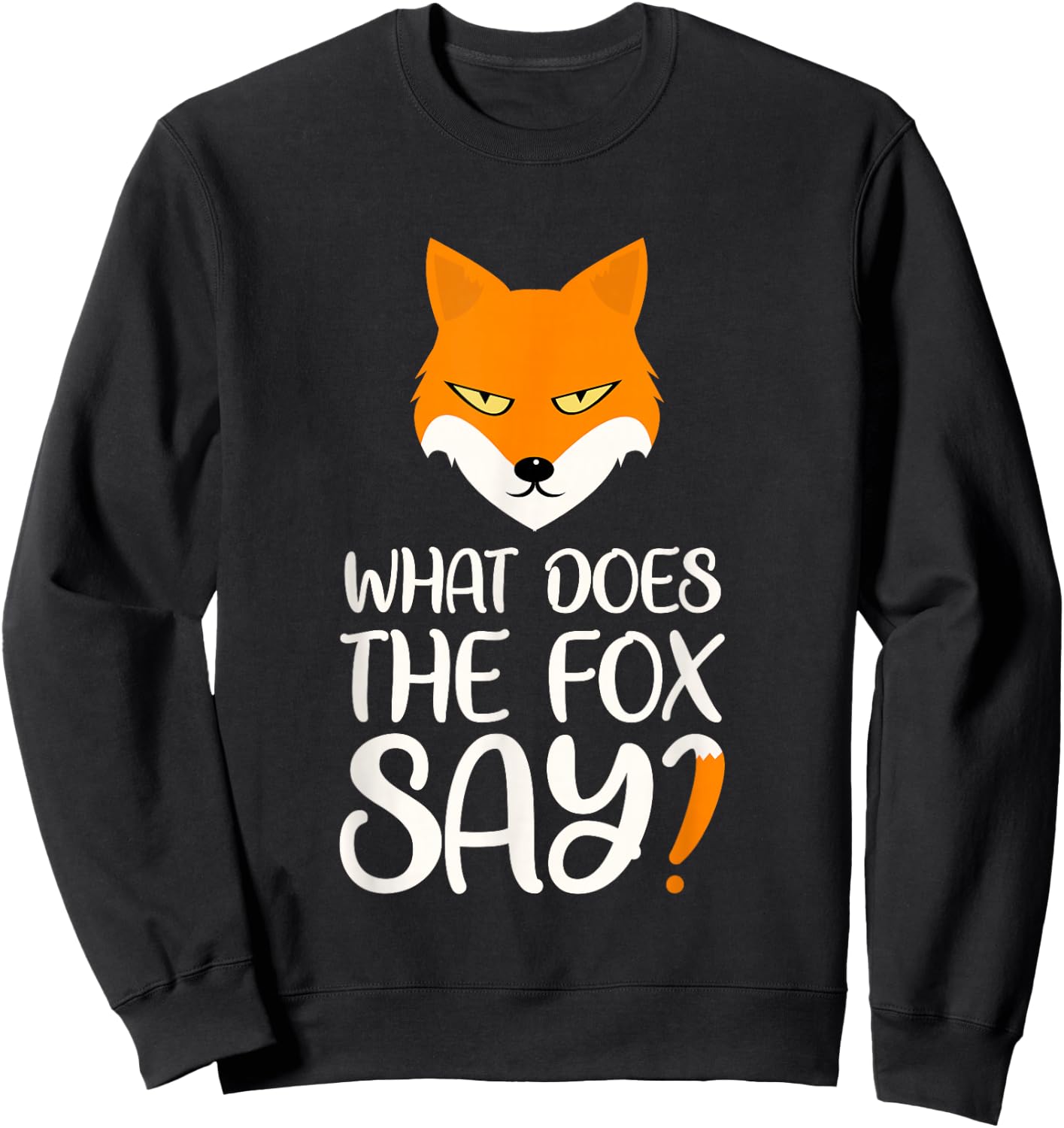 What does the fox say about design? Sweatshirt - Sweatshirt | Black