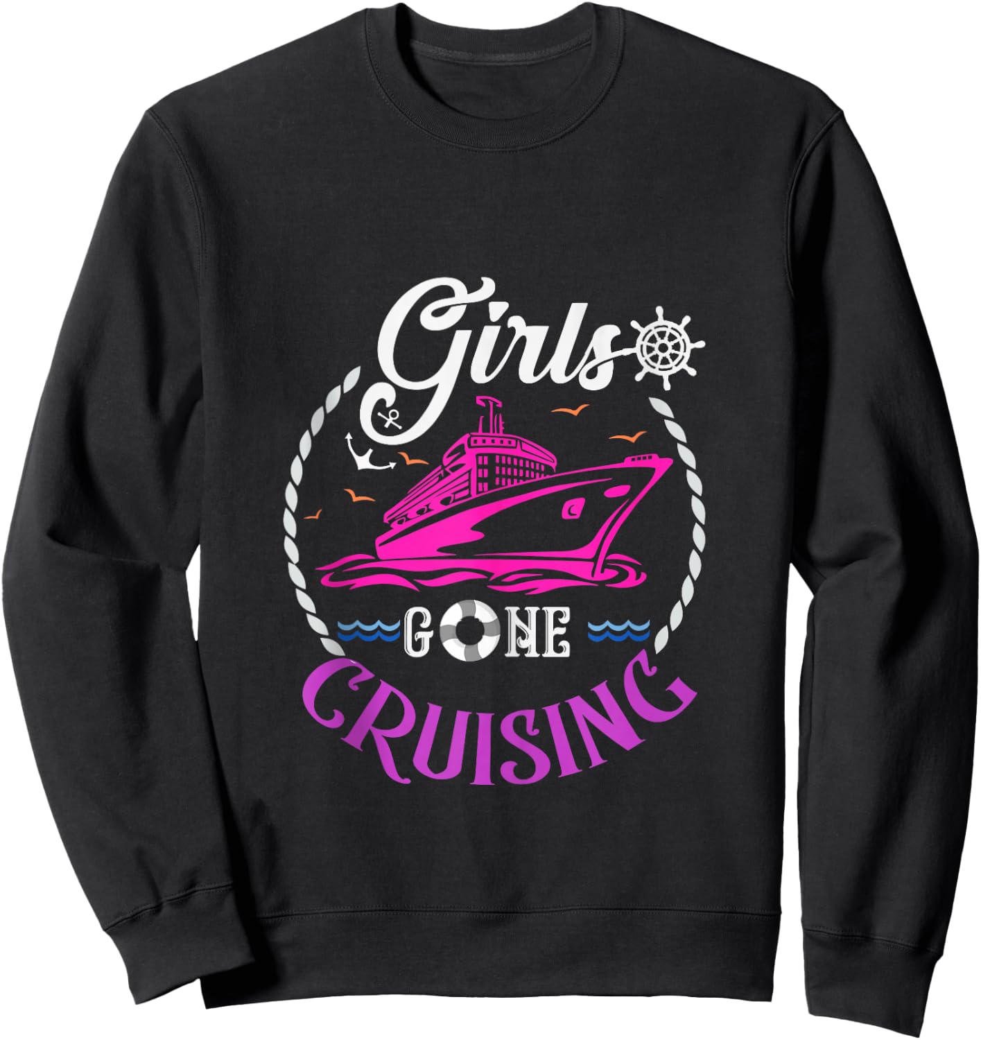 Girls Gone Cruising Women Cruise Lover Small Sweatshirt - Sweatshirt | Black