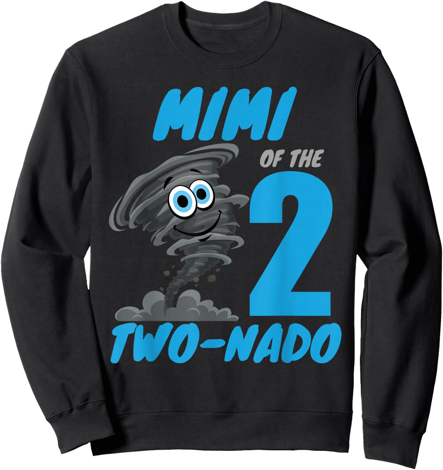 Mimi of The Two-Nado Storm TorNado 2nd Two Birthday Boy Sweatshirt - Sweatshirt | Black