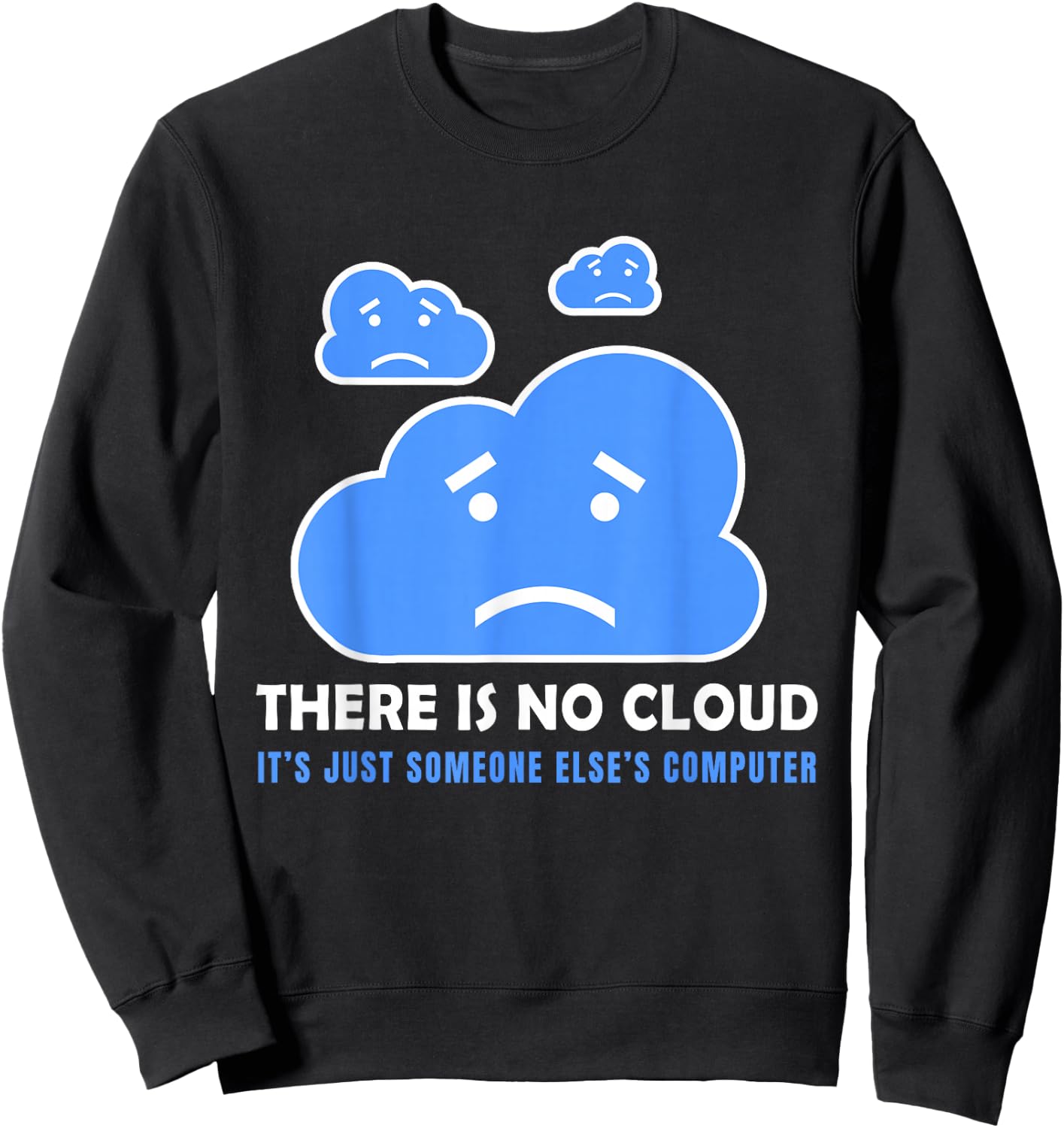 Funny Network Engineer Cloud Information Technology Gift Sweatshirt - Sweatshirt | Black
