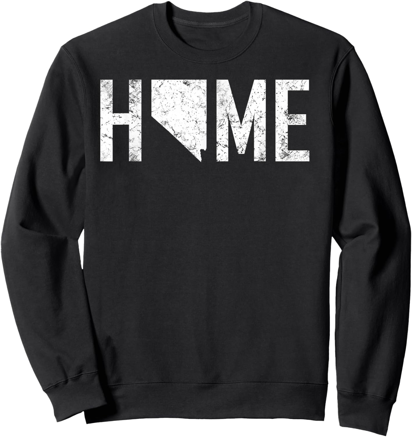 Retro Nevada Las Vegas is Home Sweatshirt - Sweatshirt | Black