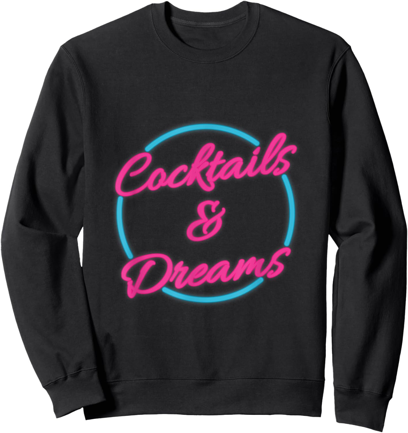 Cocktail Lover Bartender 80s Party Retro Cocktails Sweatshirt - Sweatshirt | Black