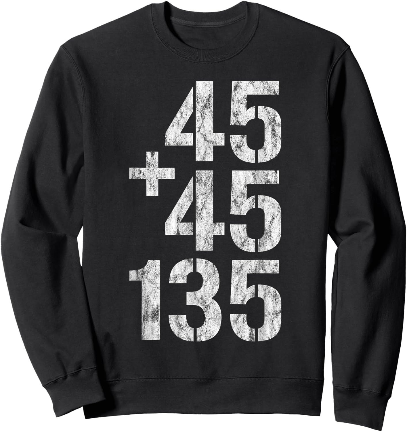 45 + 45 = 135 Sweatshirt - Sweatshirt | Black