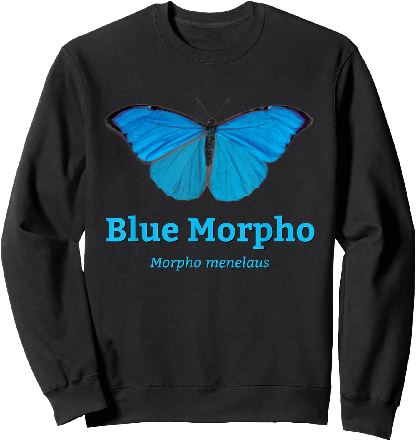 Magnificent Blue Morpho - Color Set 1 Sweatshirt - Sweatshirt | Black