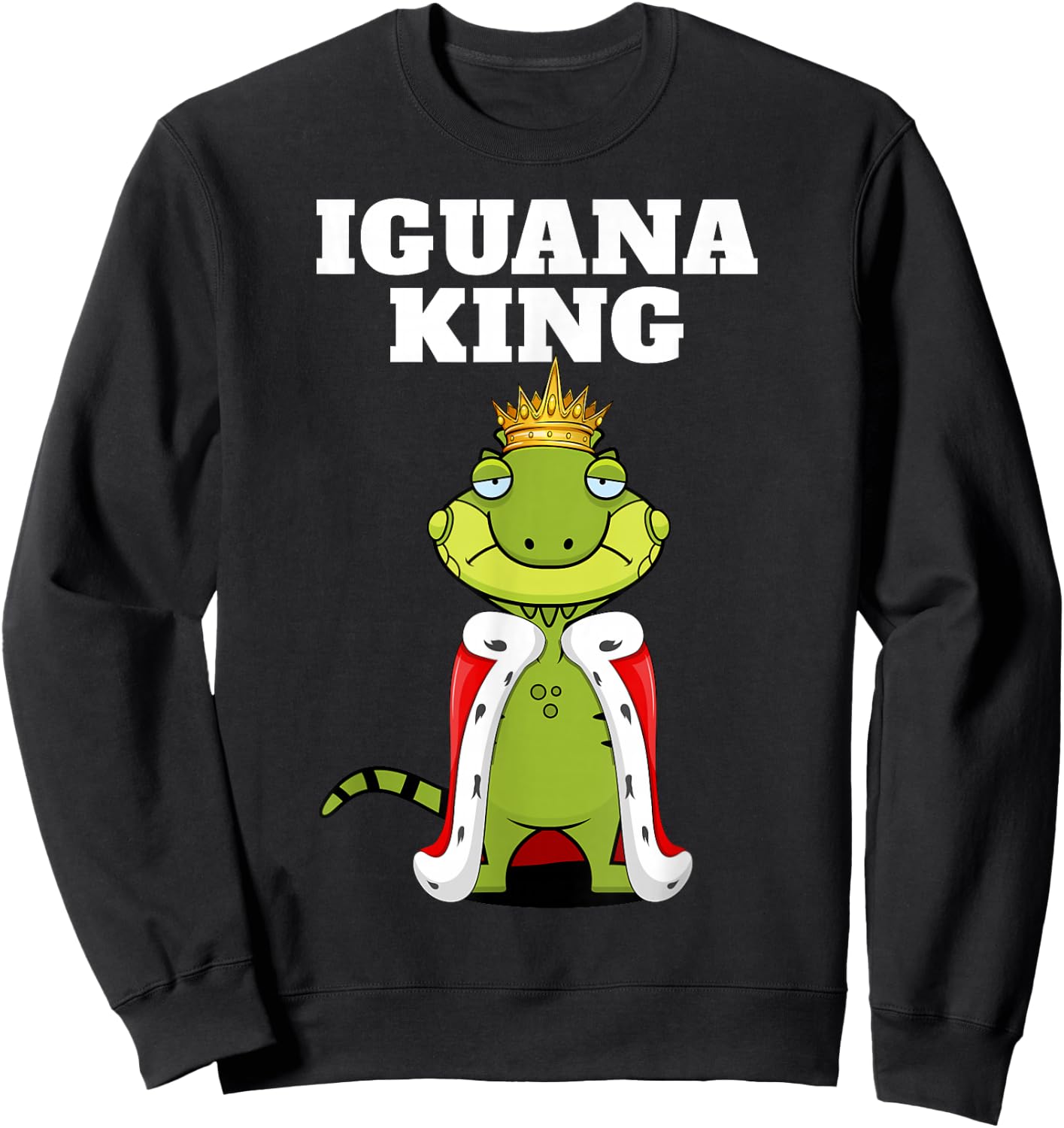 Iguana King | Boys Iguana | Iguana Sweatshirt - Sweatshirt | Black