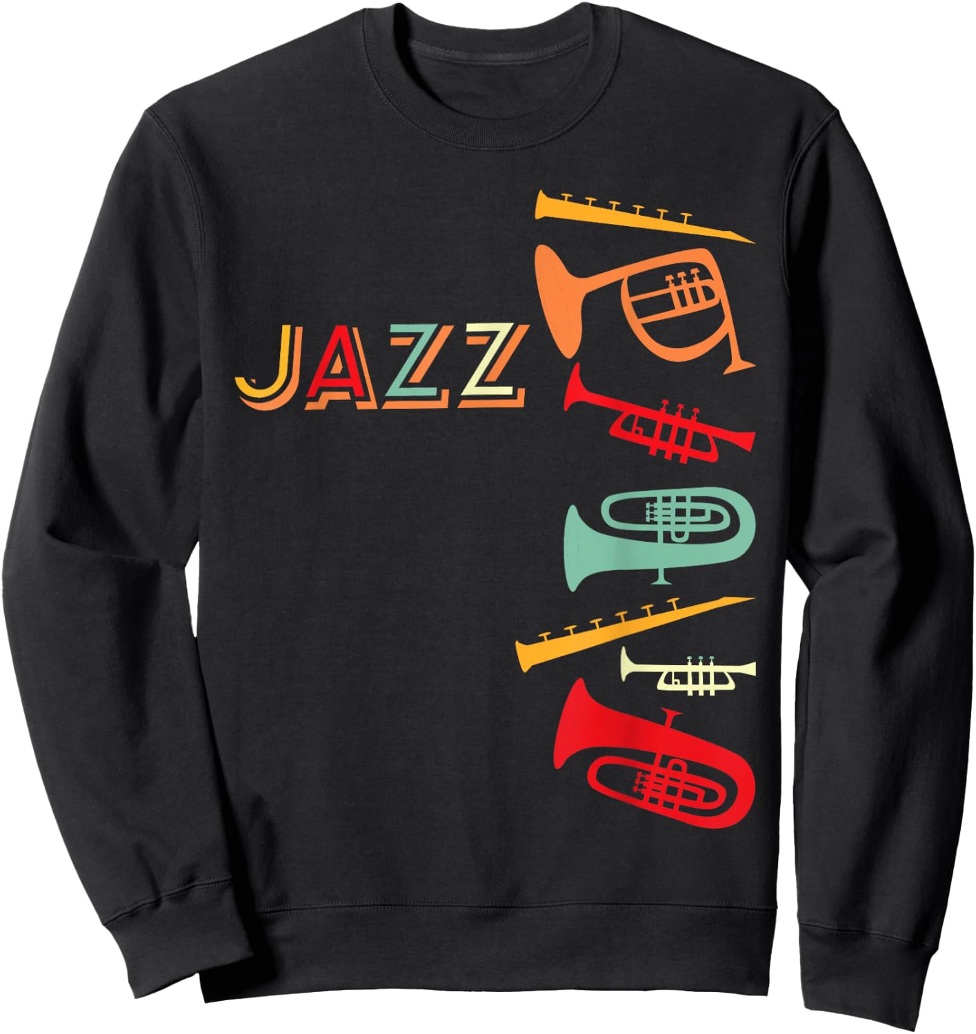 Jazz Music Design - Jazz Sweatshirt - Sweatshirt | Black