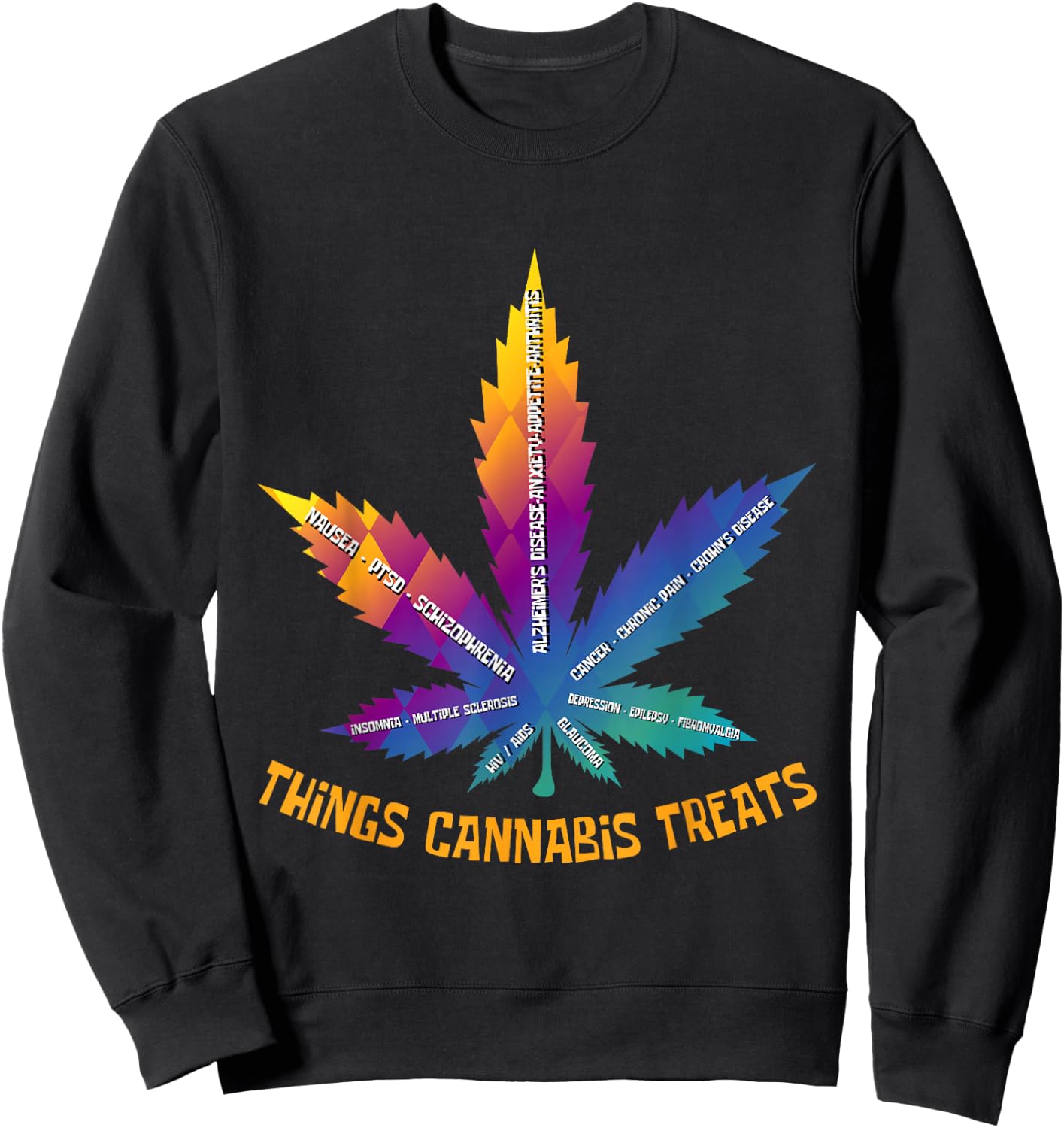 Cannabis Health Care Medical Cannabis Smoker Sweatshirt - Sweatshirt | Black
