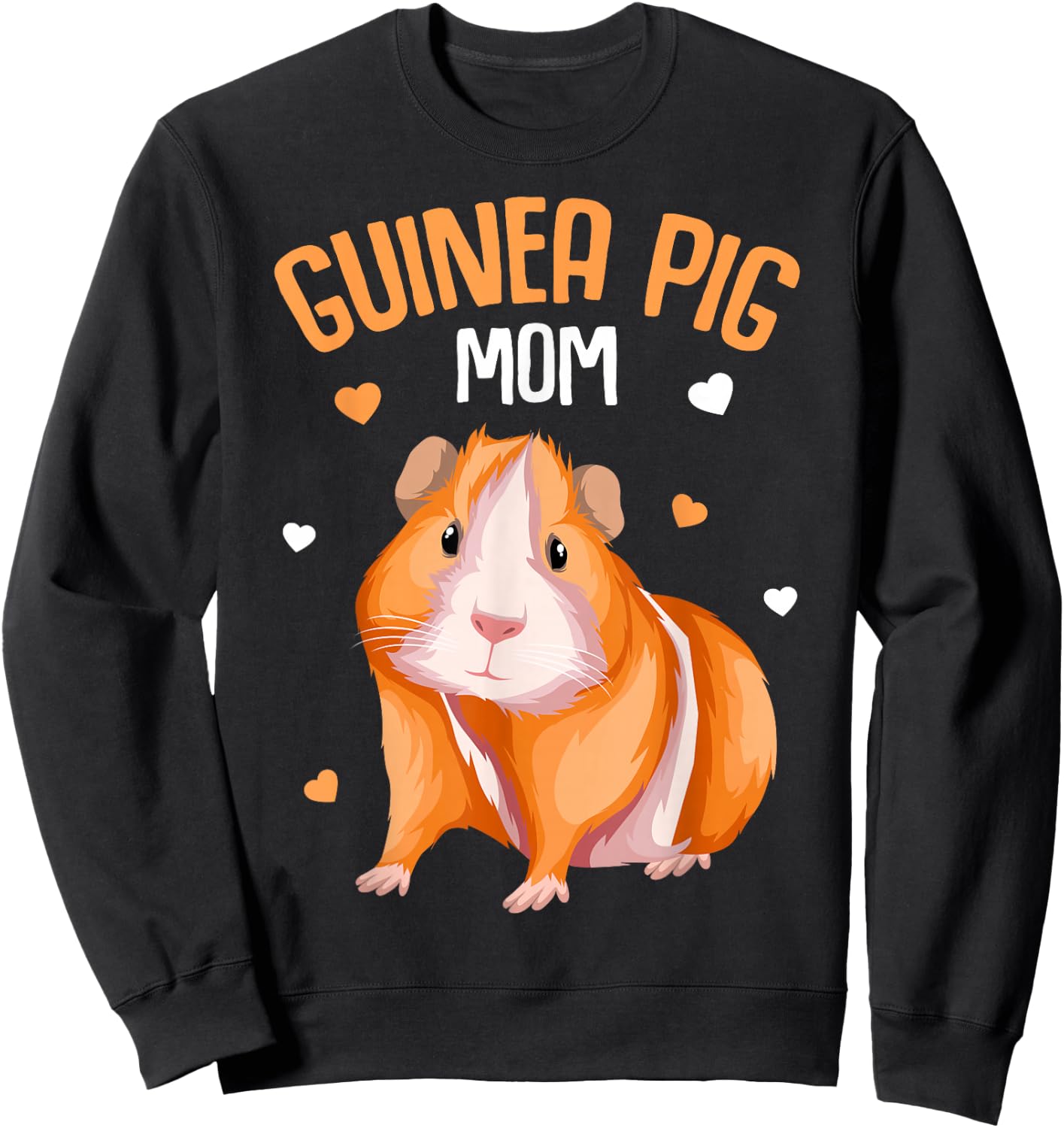 Guinea Pig Mom Mother´s Day Women Girls Sweatshirt - Sweatshirt | Black